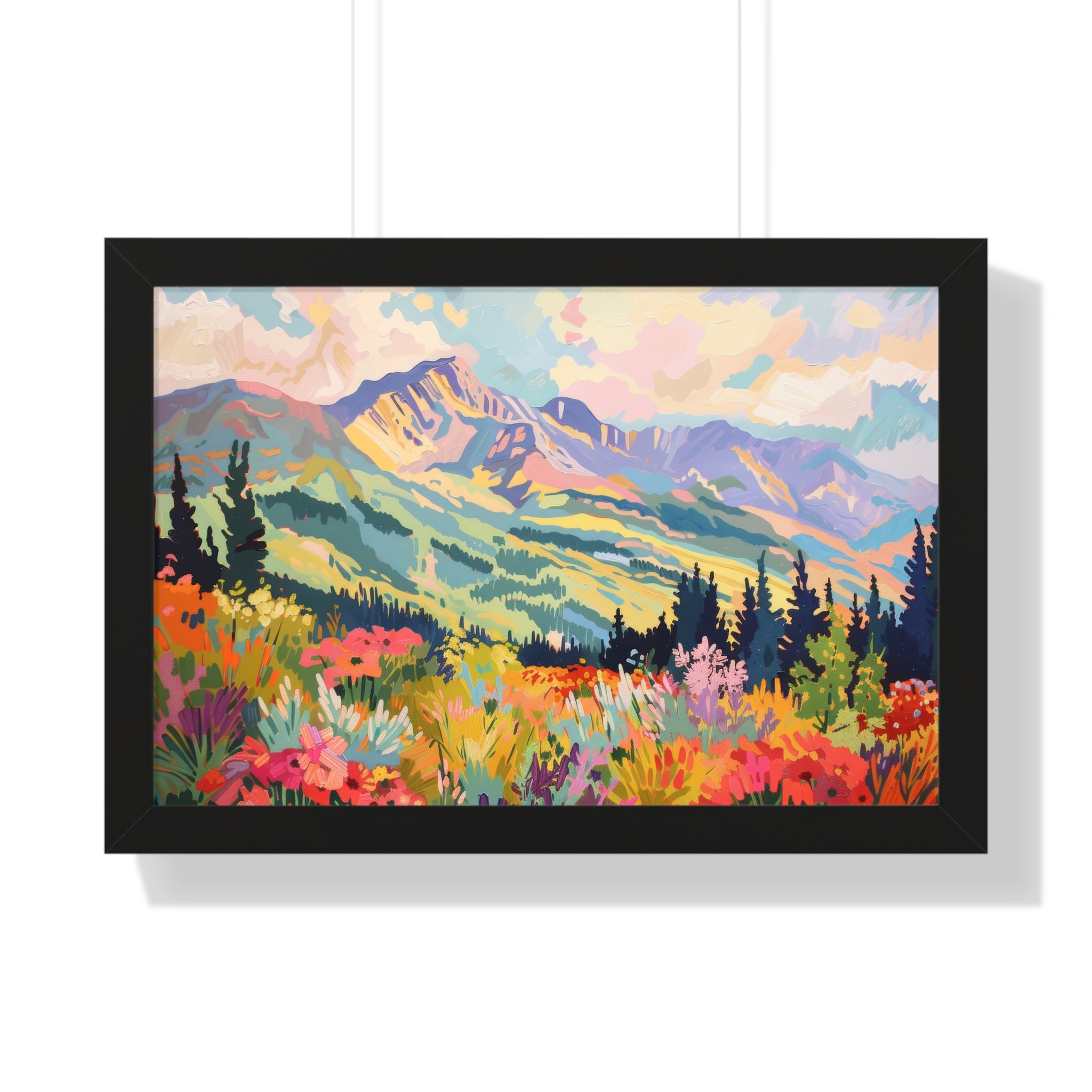 Framed Paper Print - Rocky Mountain Wildflower Bliss