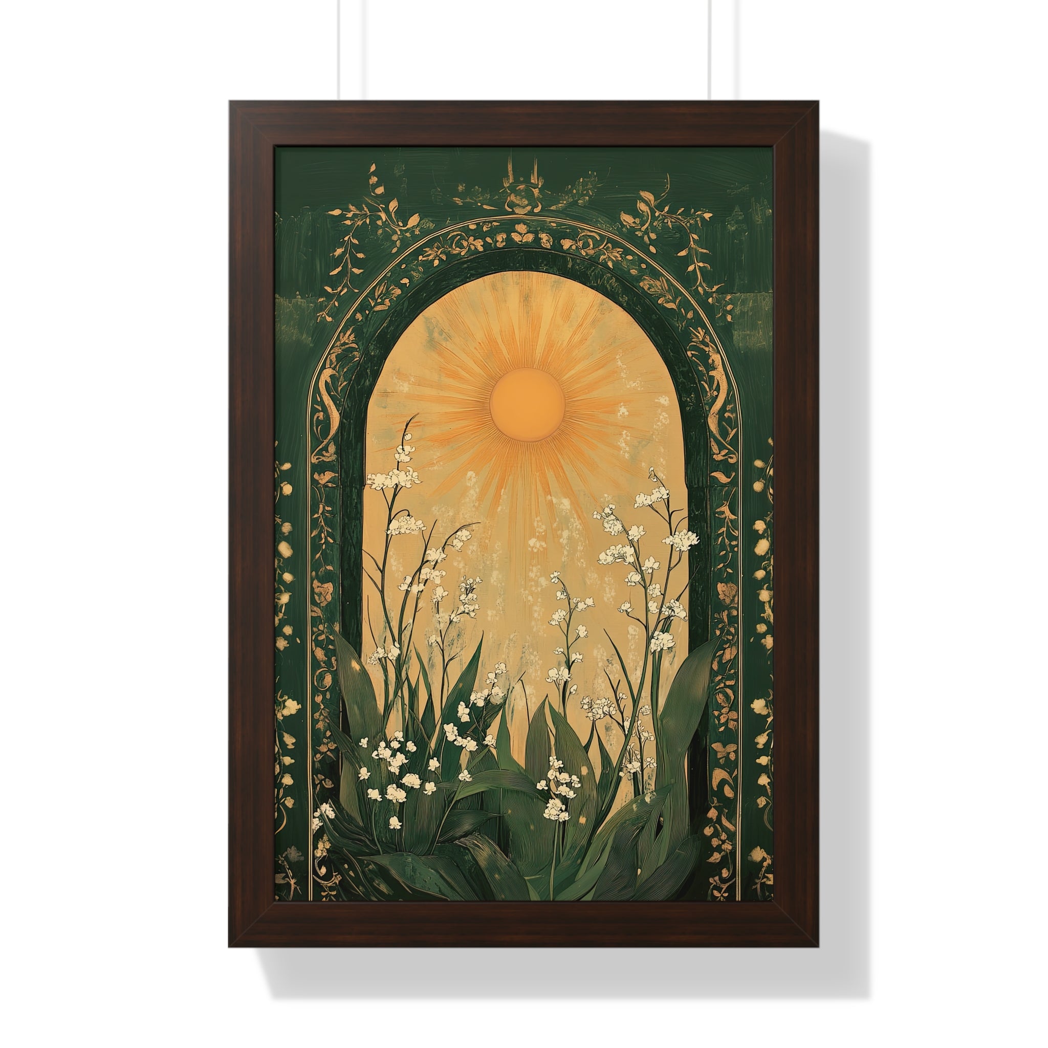Framed Paper Print - Lily of the Valley Archway