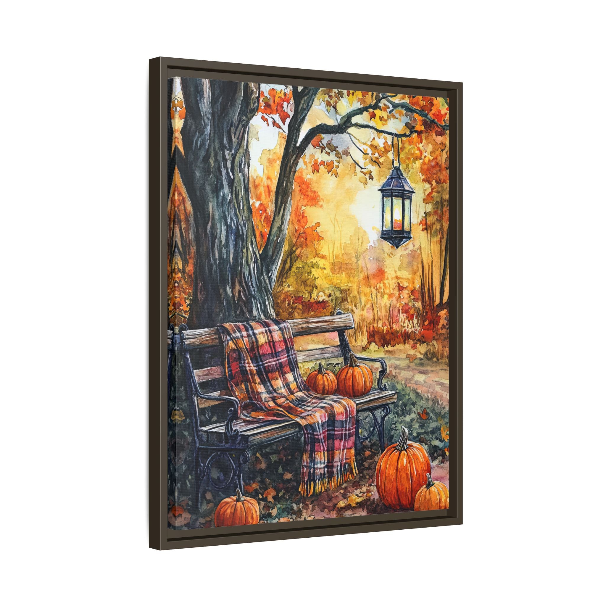Framed Canvas - Golden Pause in Fall
