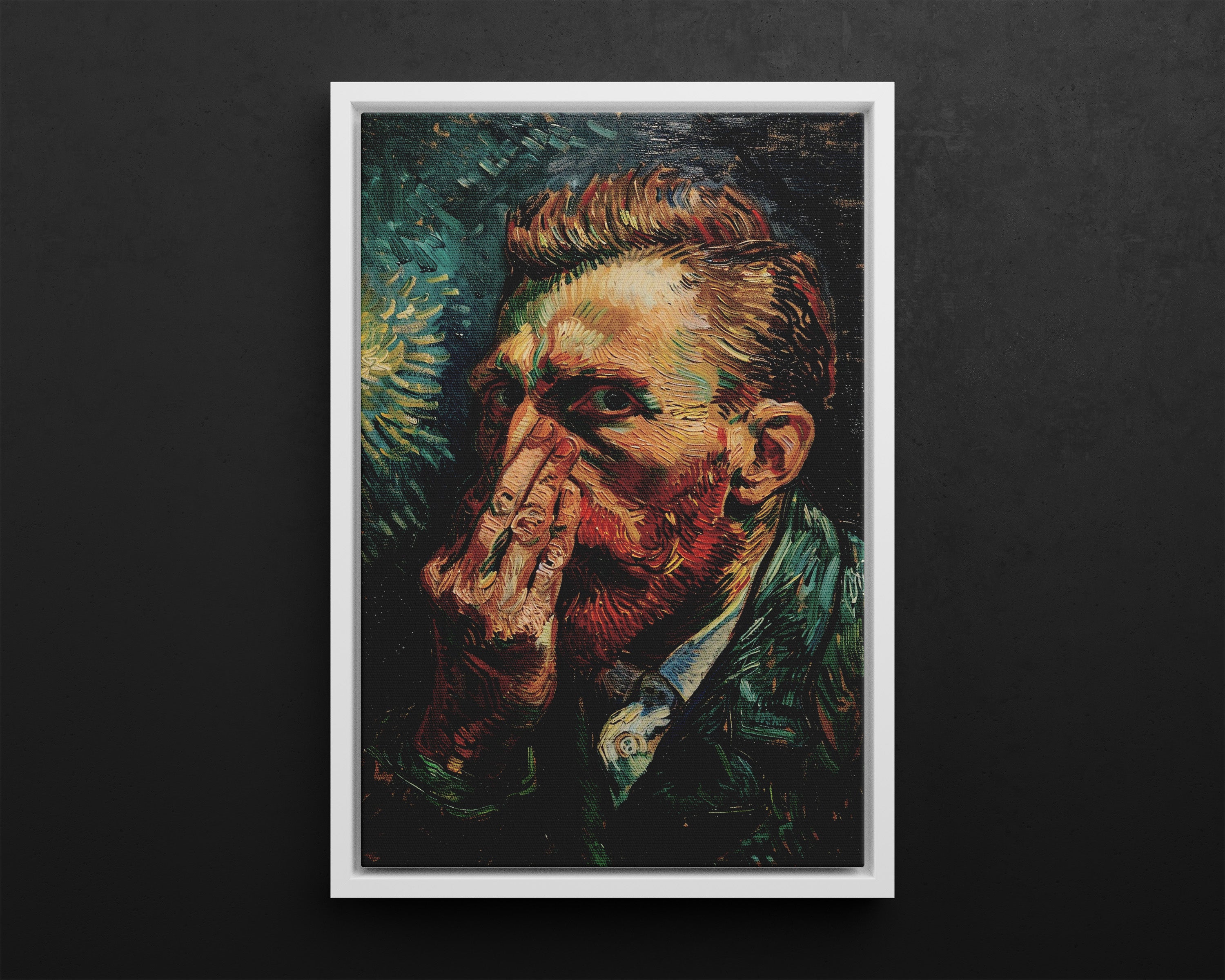 Framed Canvas - Van Gogh Stinky Glare