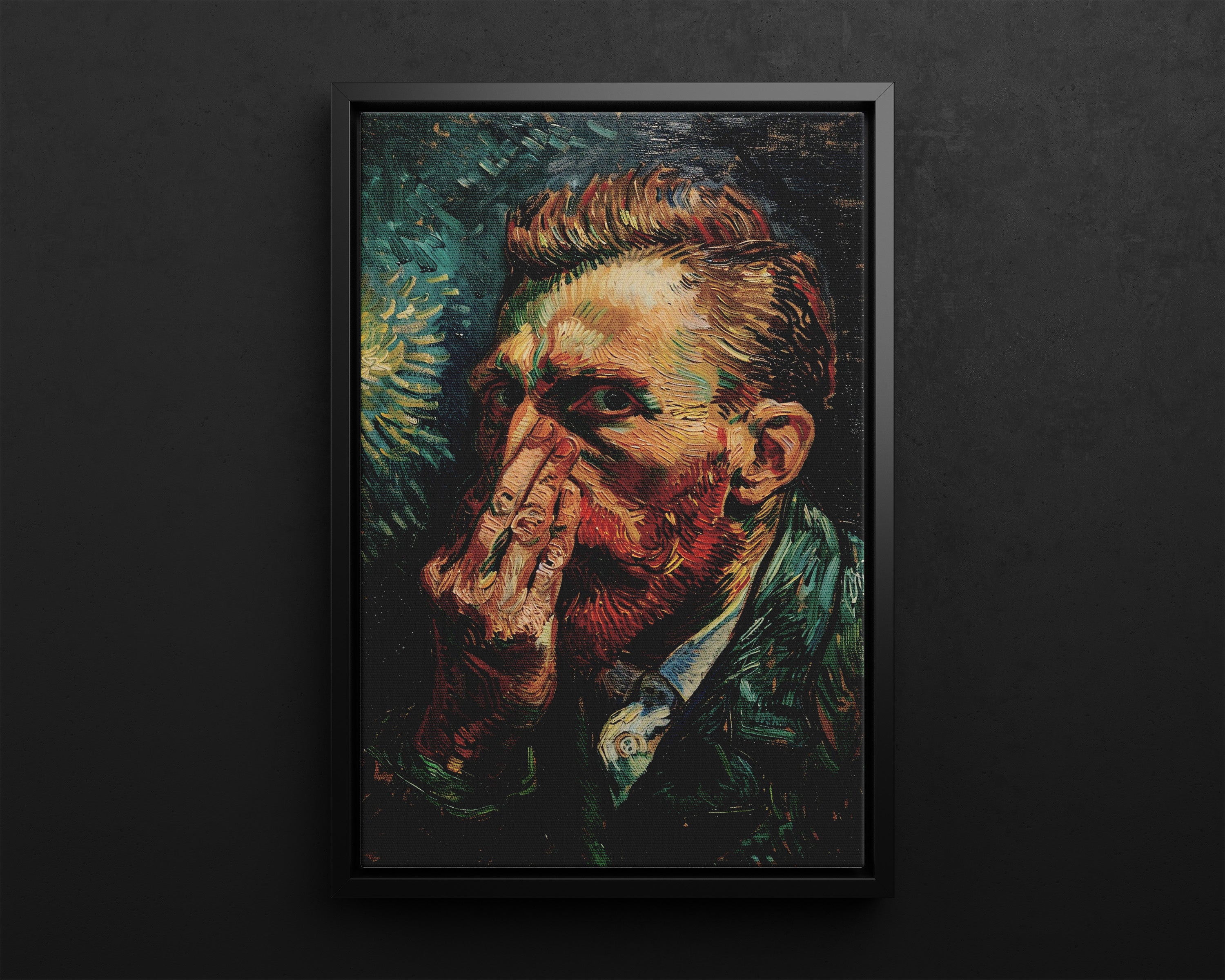 Framed Canvas - Van Gogh Stinky Glare