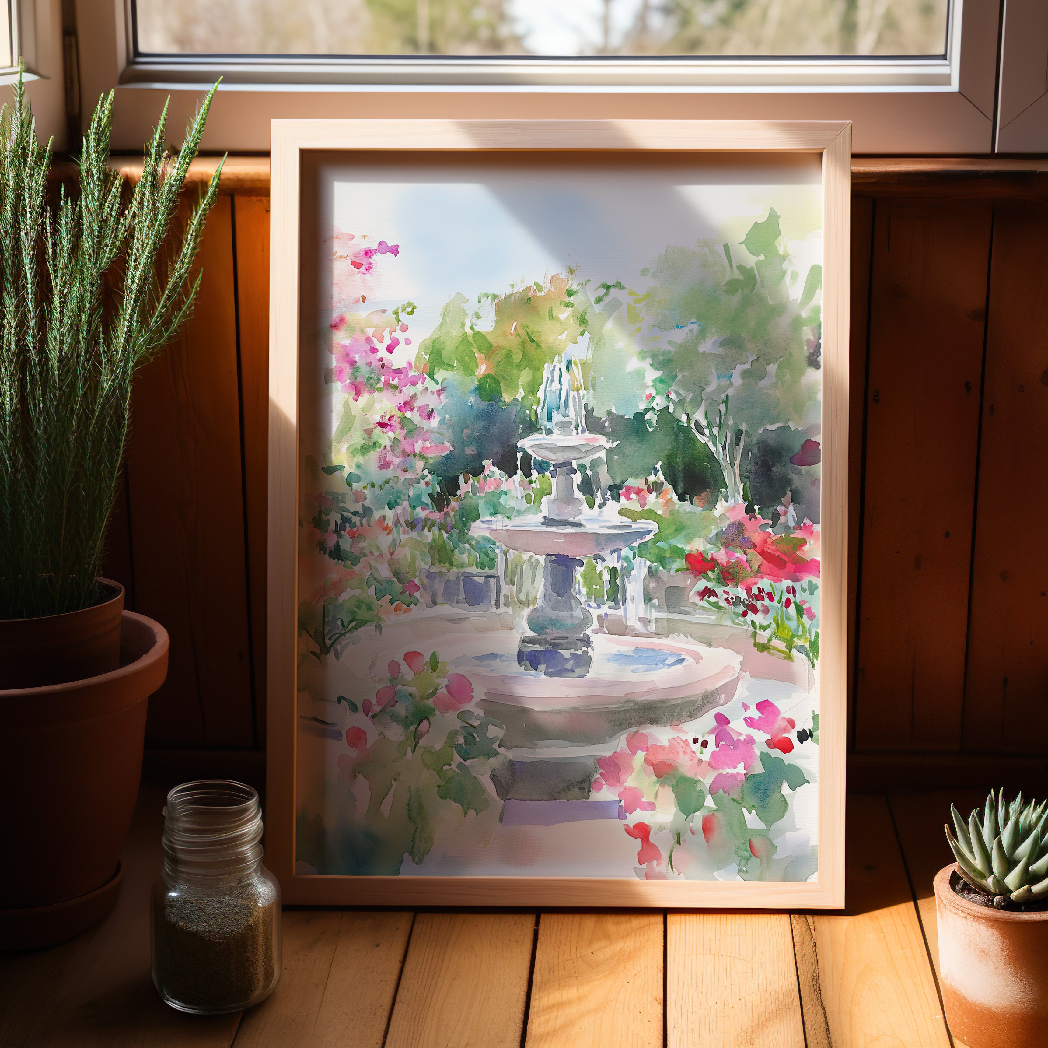 Charleston Garden Fountain View