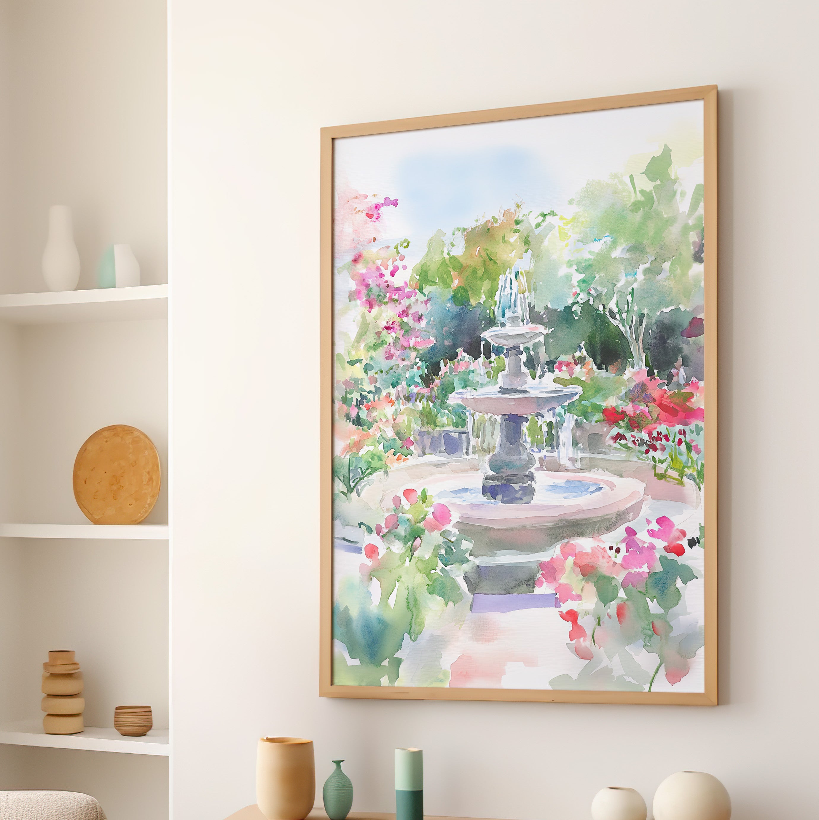 Charleston Garden Fountain View