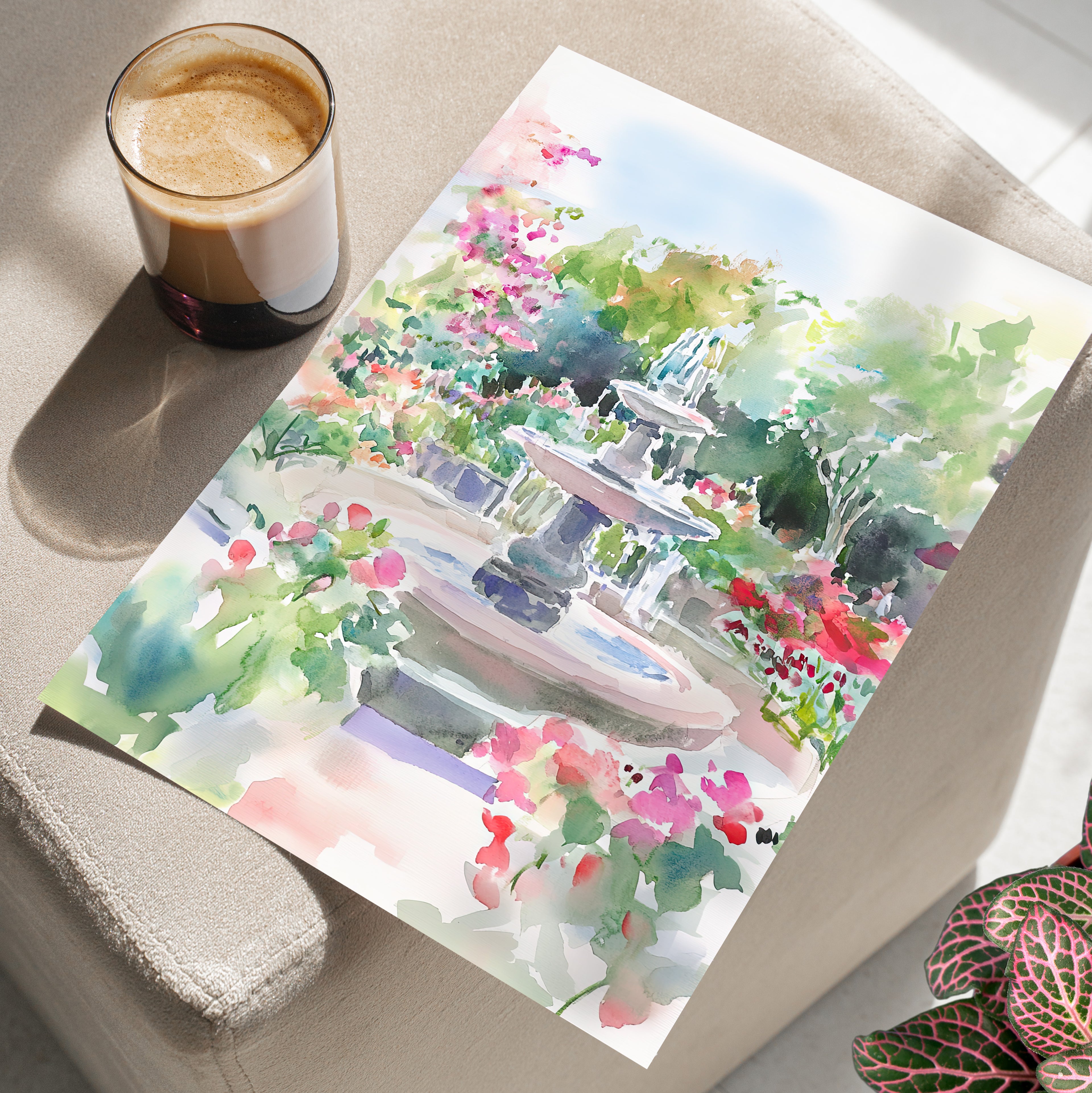 Charleston Garden Fountain View