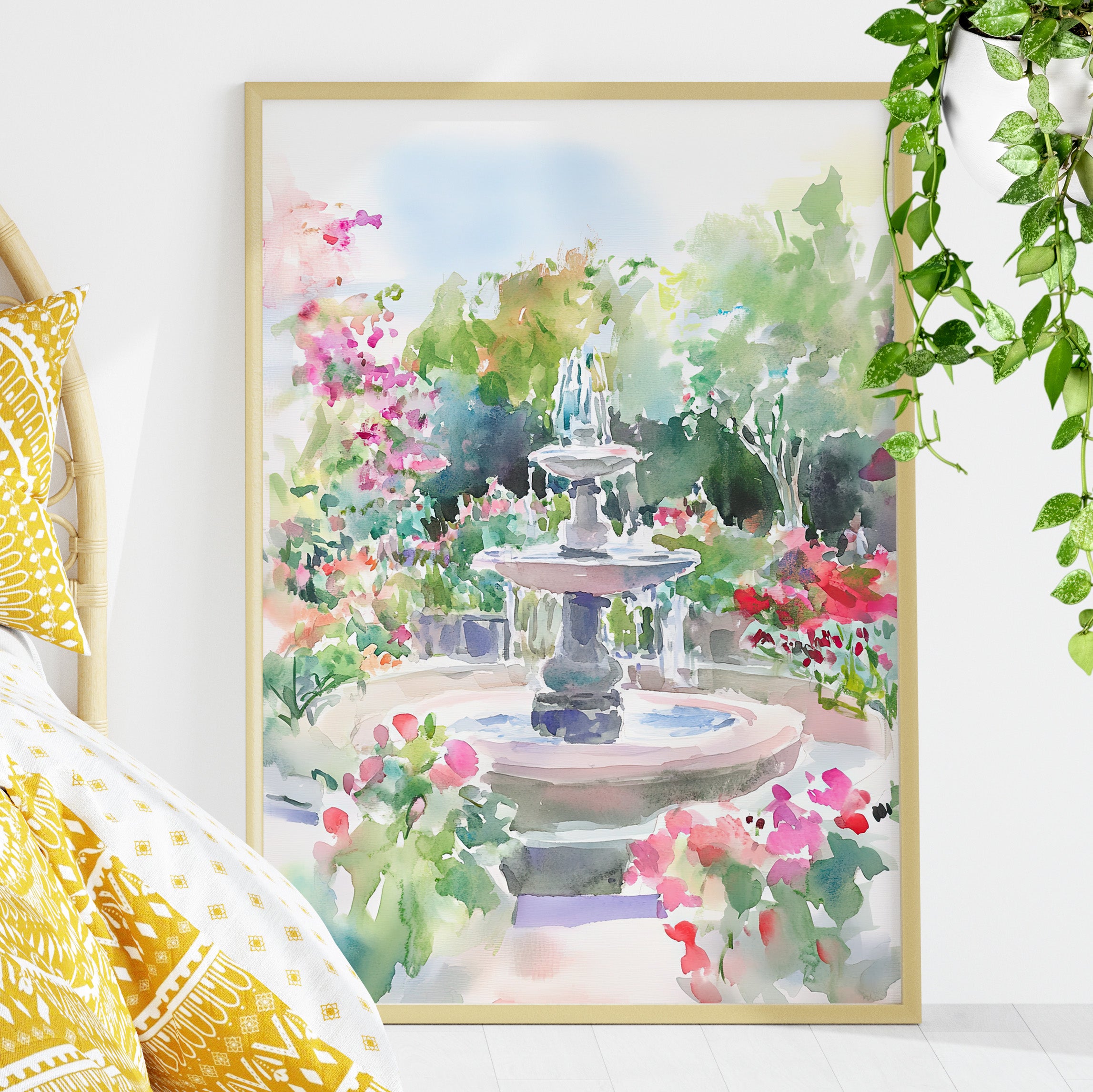 Charleston Garden Fountain View