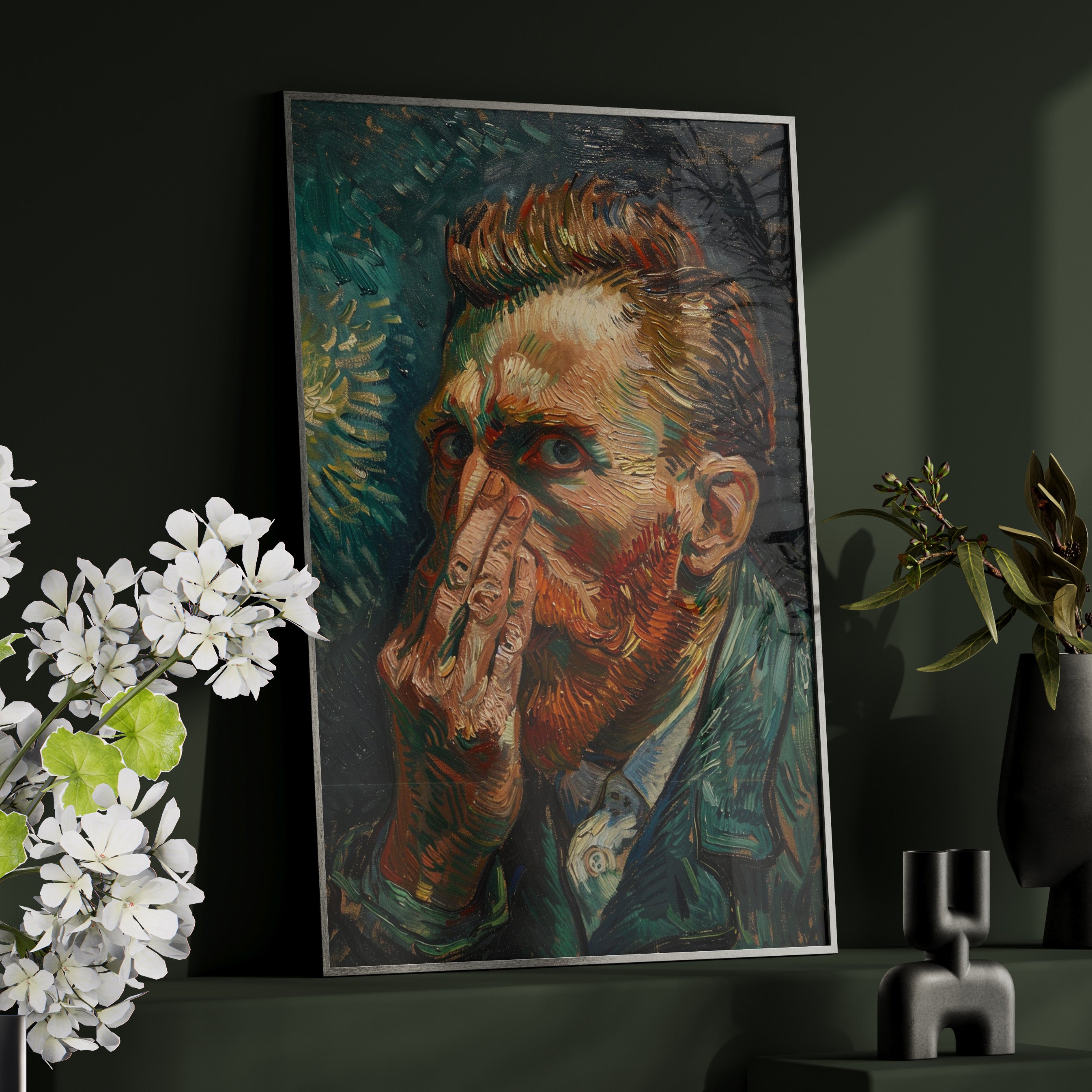 Framed Paper Print - Van Gogh Stinky Glare