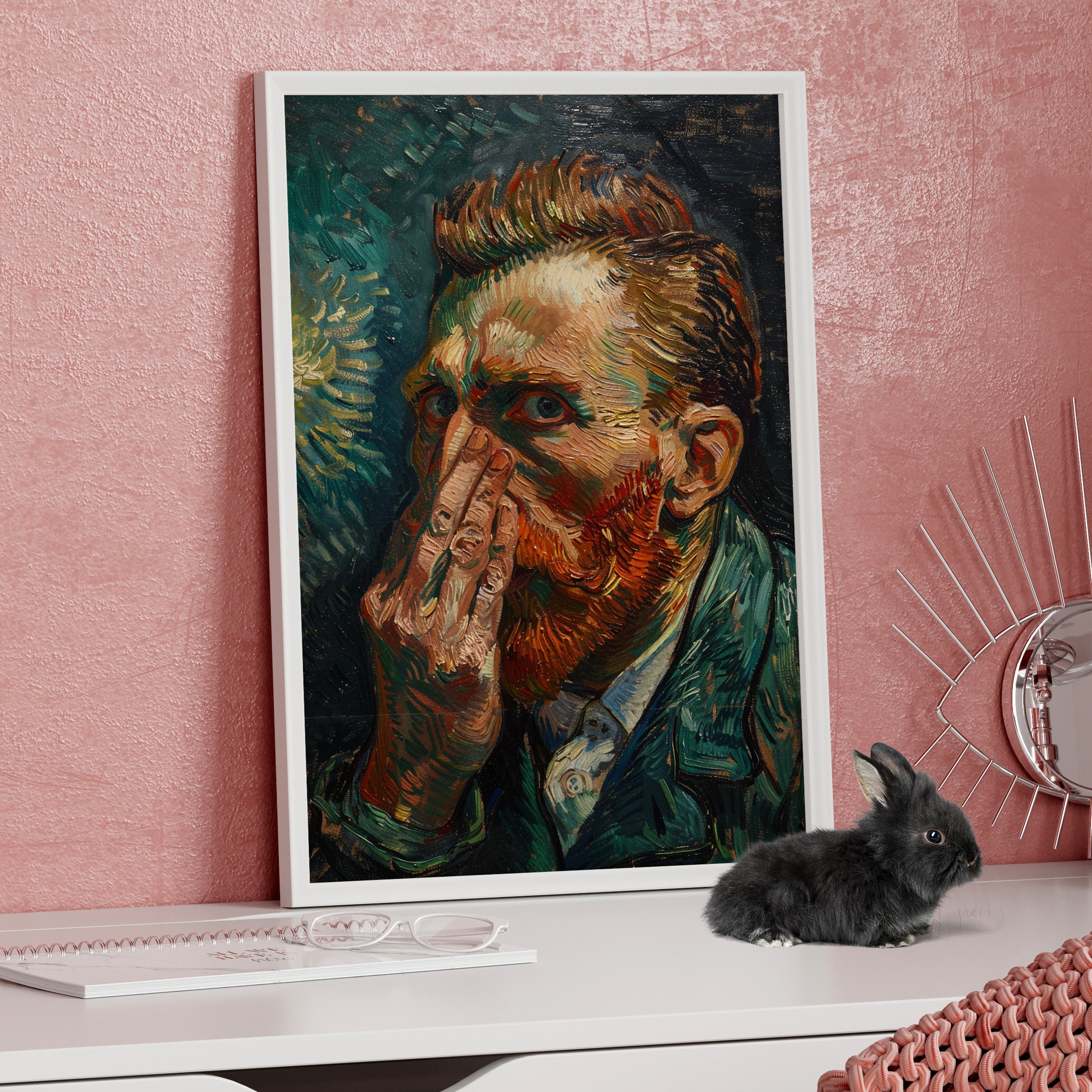Framed Paper Print - Van Gogh Stinky Glare
