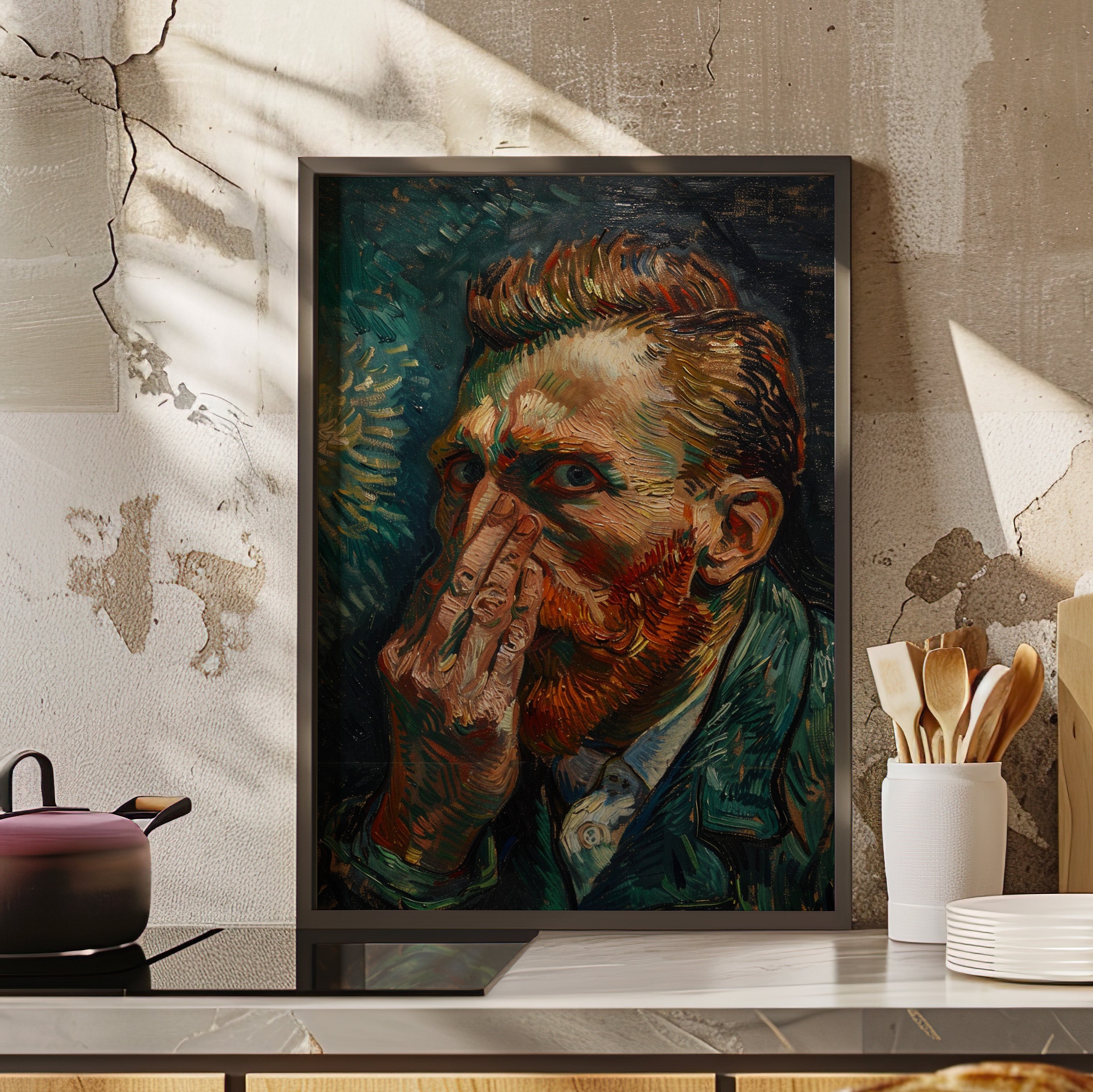 Framed Paper Print - Van Gogh Stinky Glare
