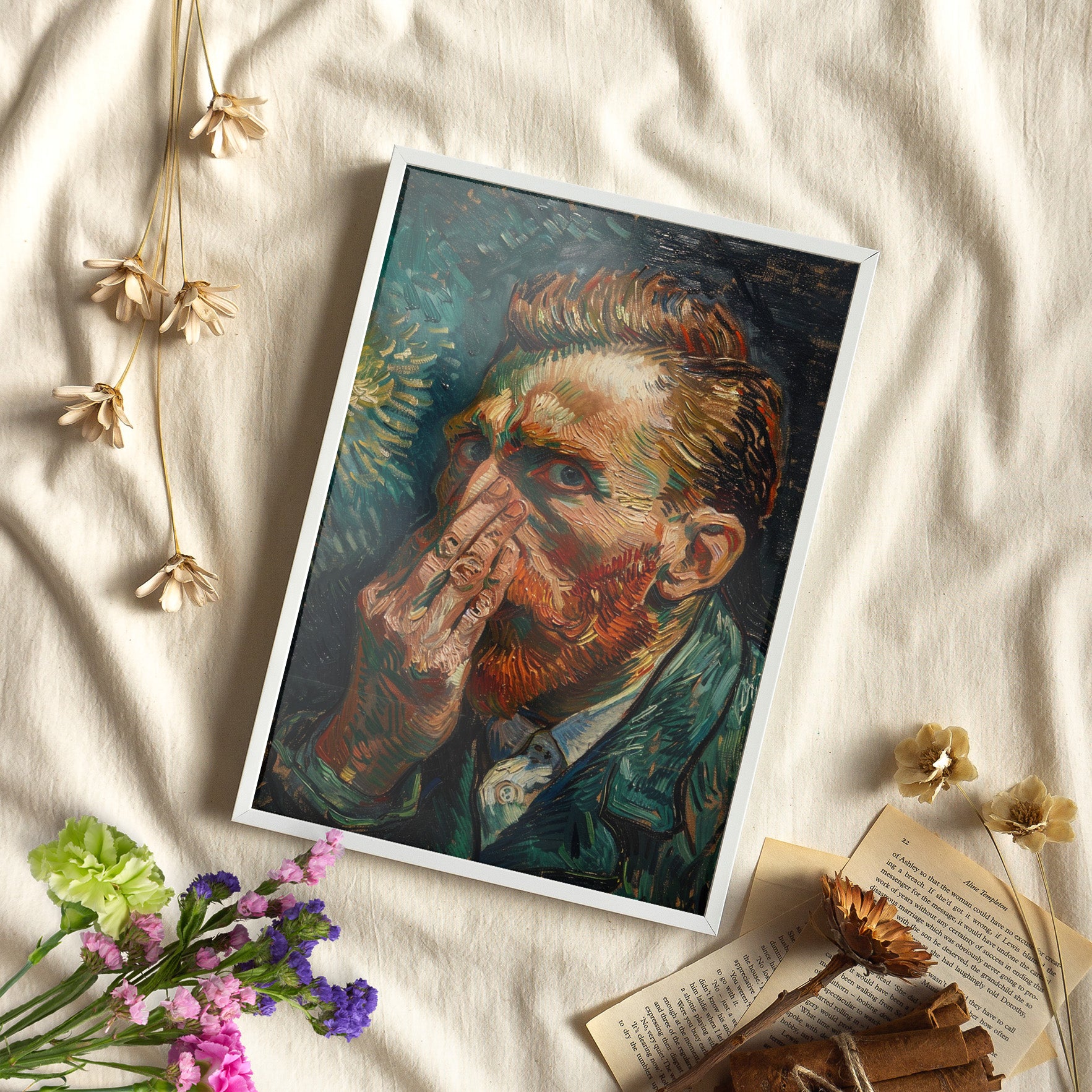 Framed Paper Print - Van Gogh Stinky Glare
