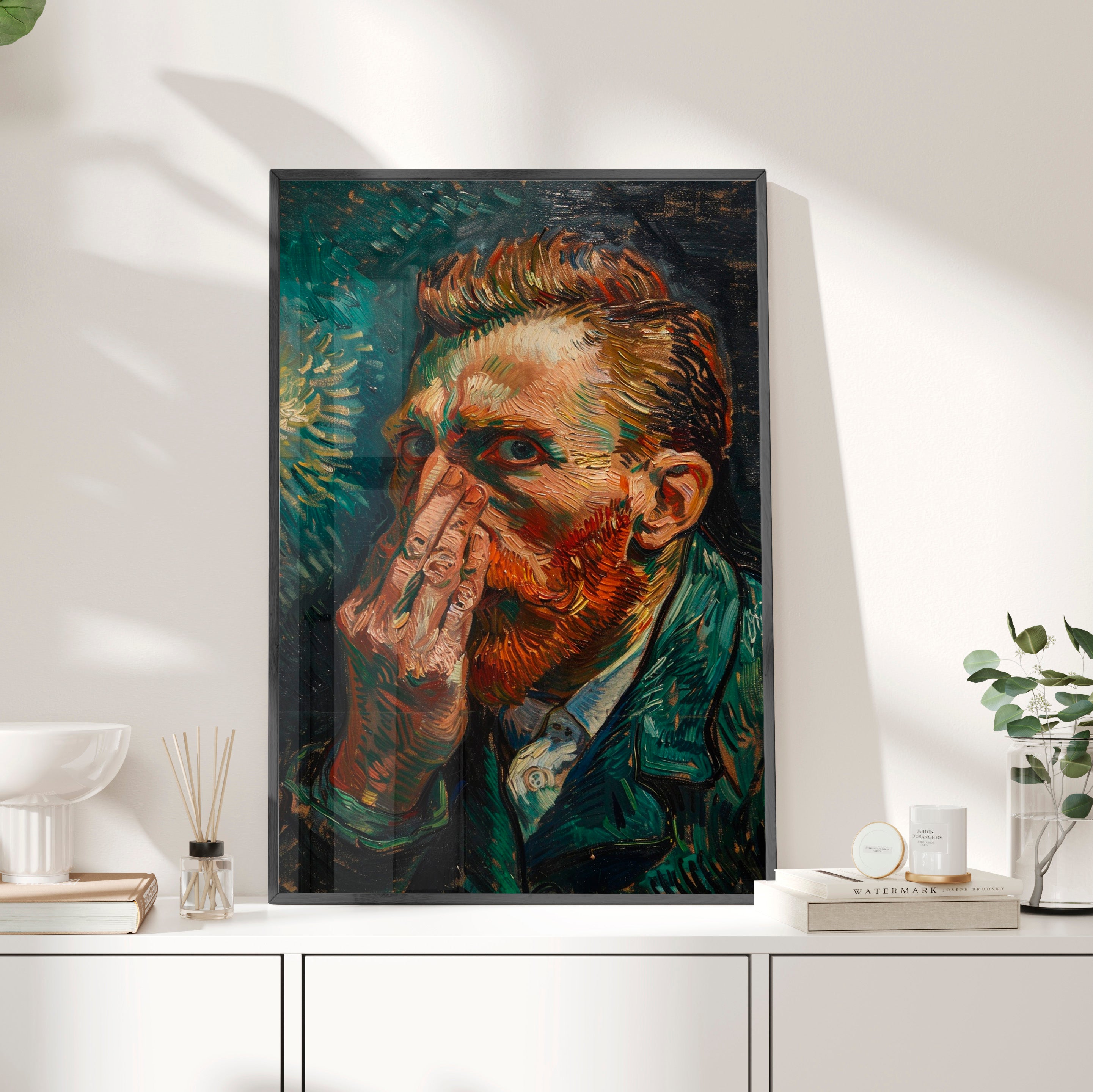 Framed Paper Print - Van Gogh Stinky Glare