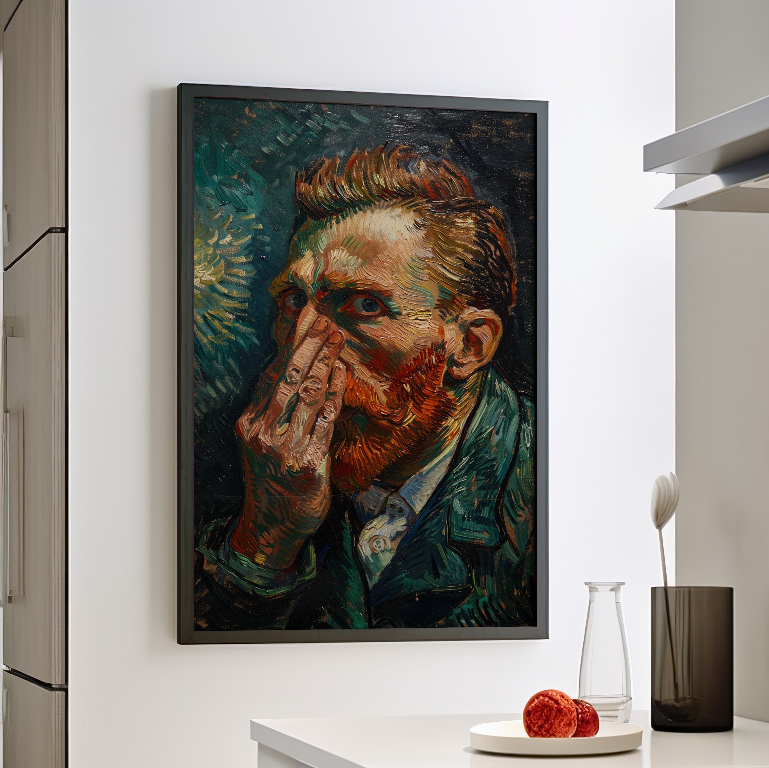 Framed Paper Print - Van Gogh Stinky Glare