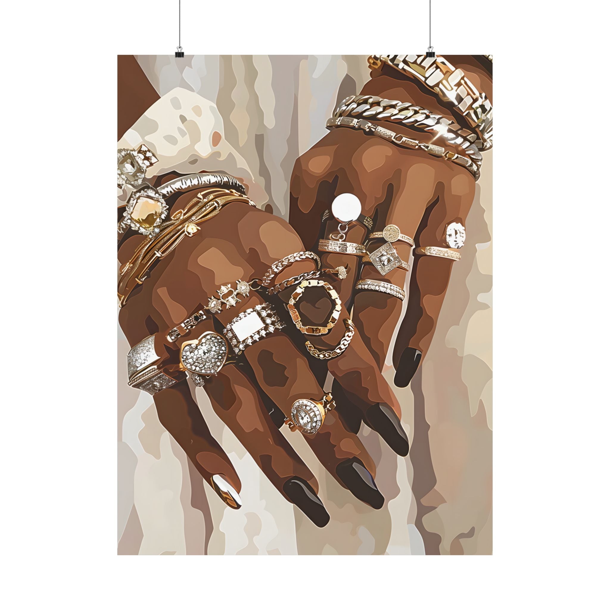 Layered Luxe Jewelry Hands