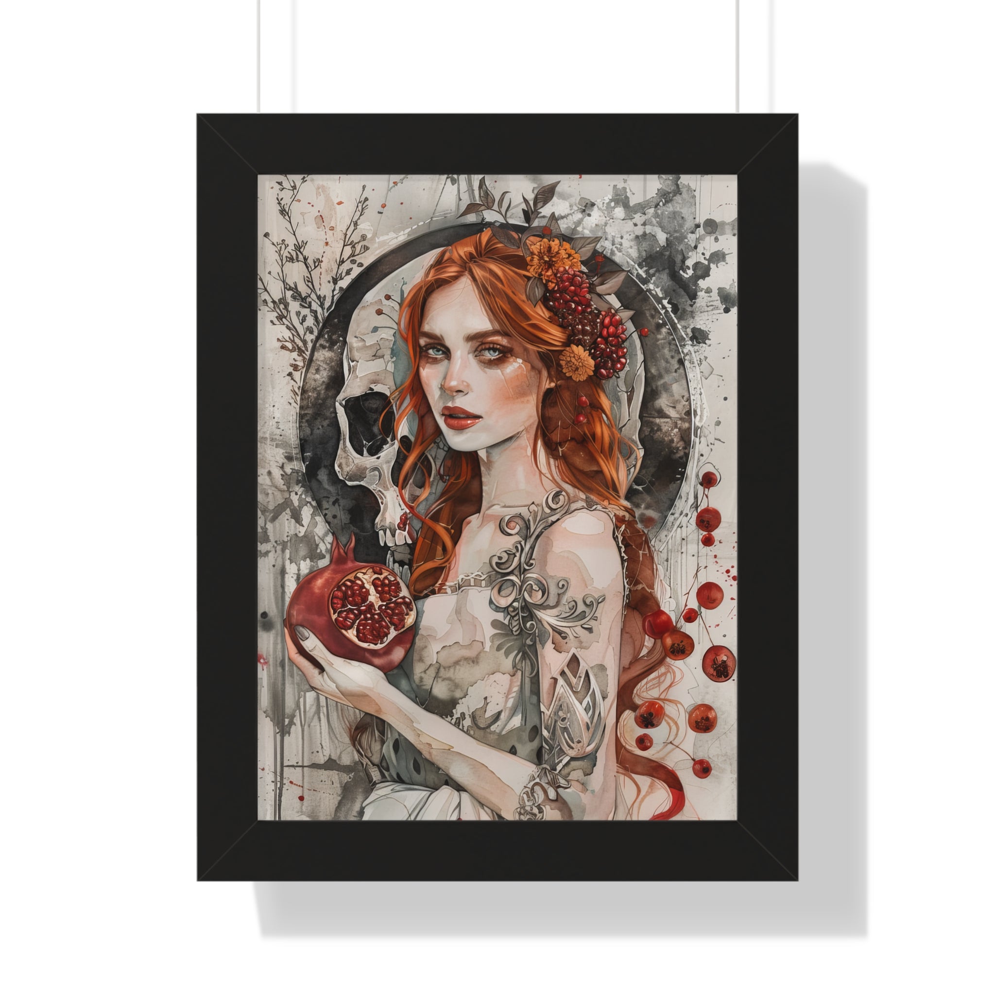 Framed Paper Print - Persephone’s Pomegranate Curse