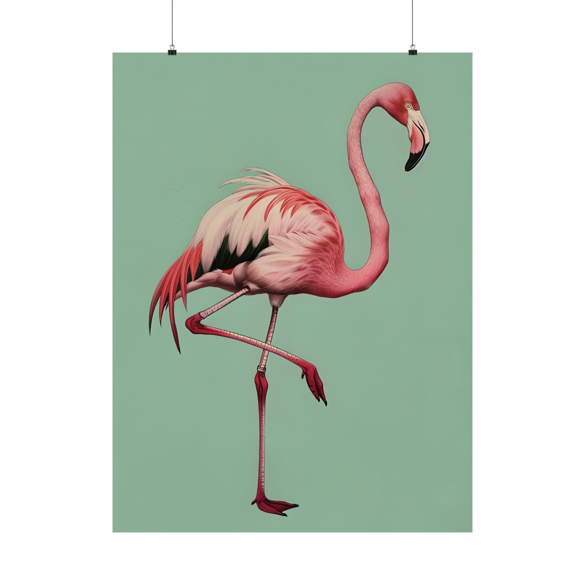 Pink Flamingo Tropical