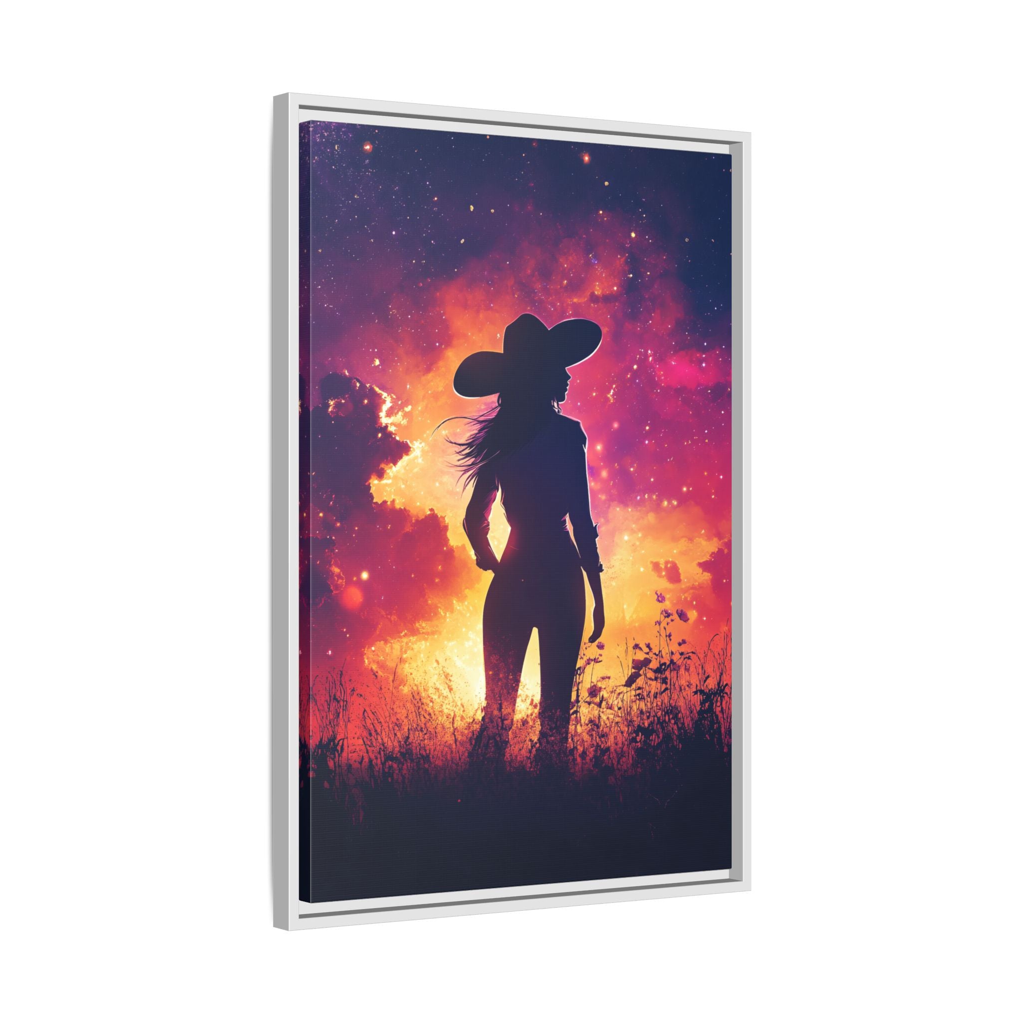 Framed Canvas - Cosmic Cowgirl