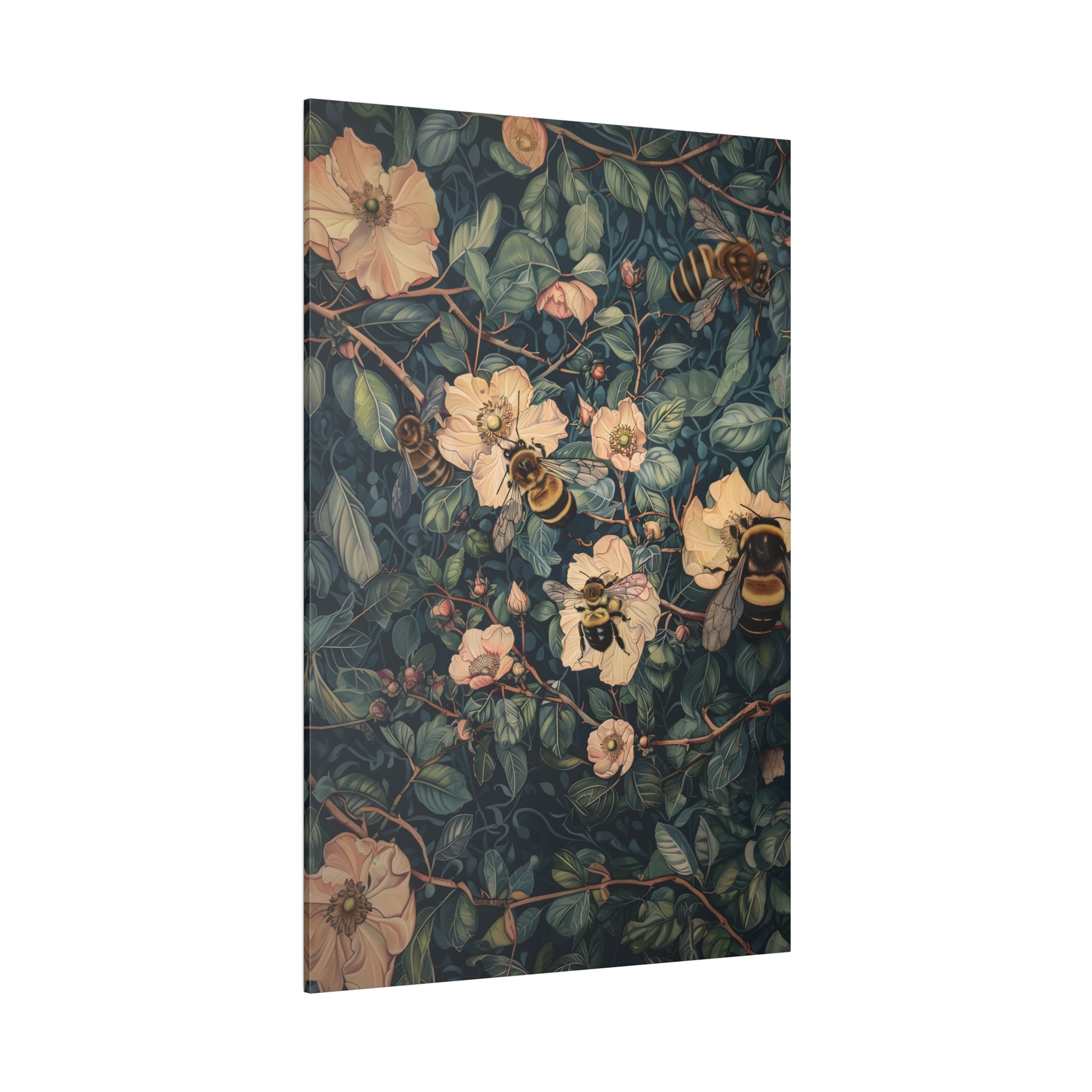 .75" Matte Canvas - Buzzing Floral Symphony