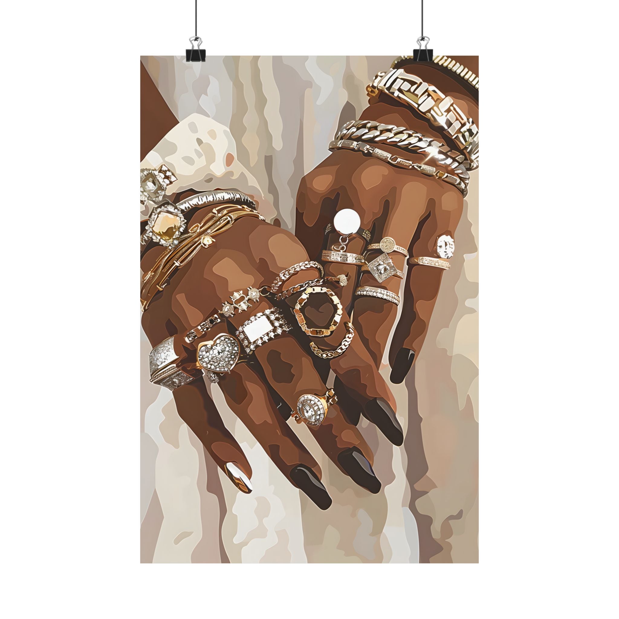 Layered Luxe Jewelry Hands