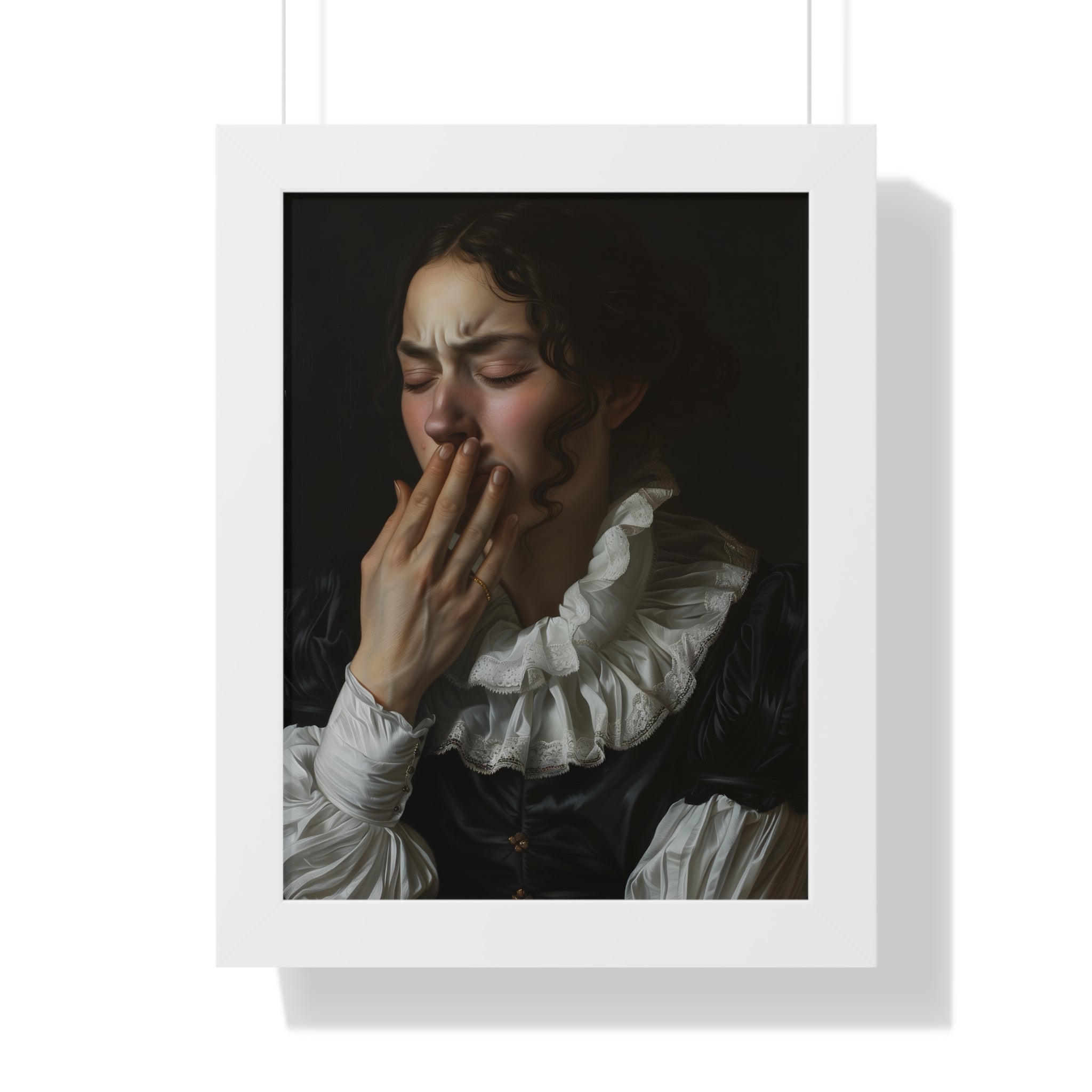 Framed Paper Print - Oh No, It Hit Me