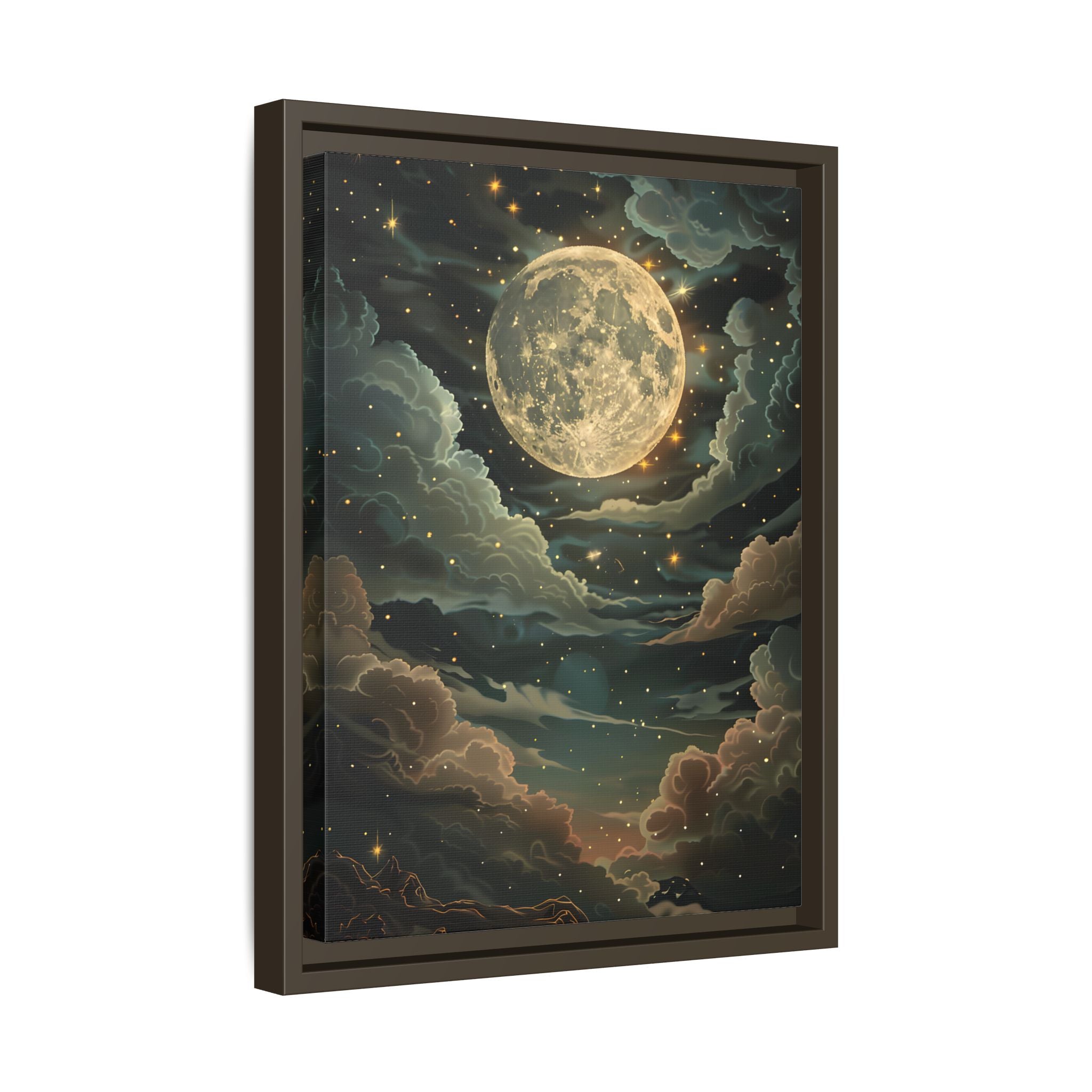 Framed Canvas - Enchanting Lunar Glow