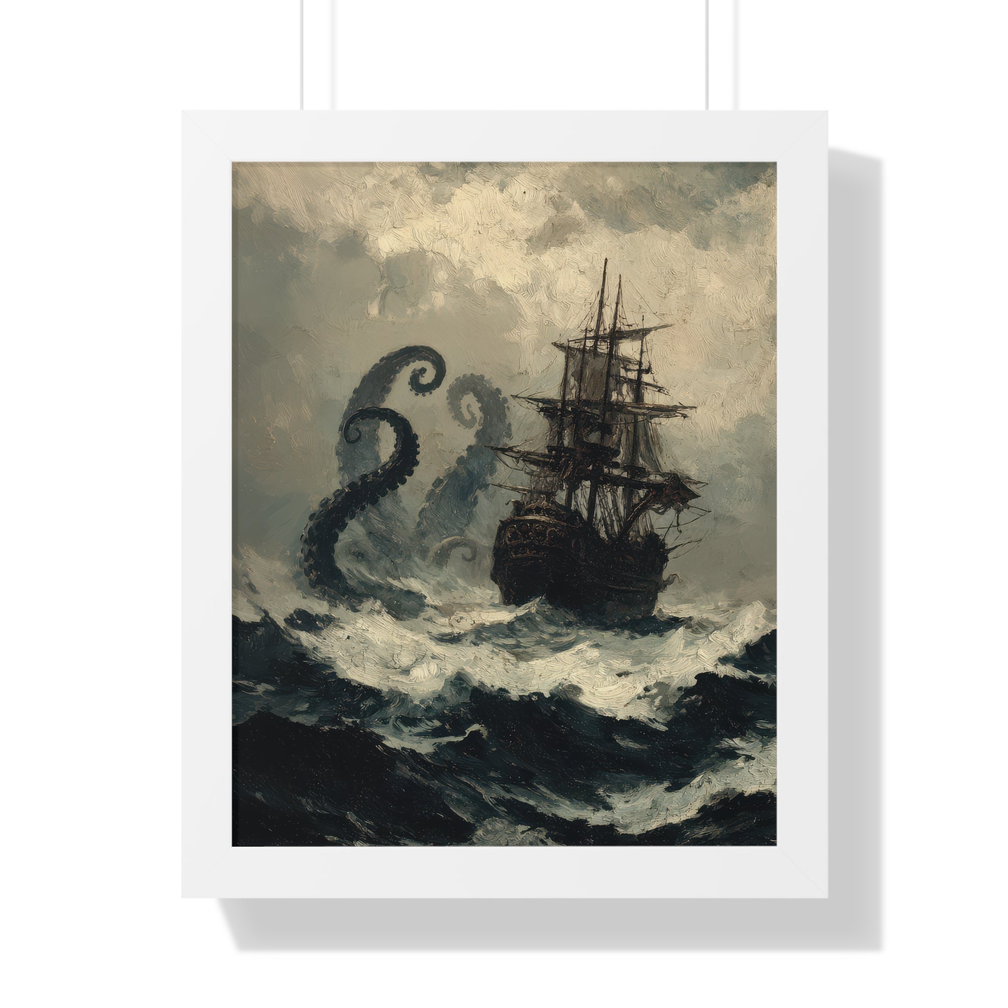 Framed Paper Print - Into the Kraken’s Wake