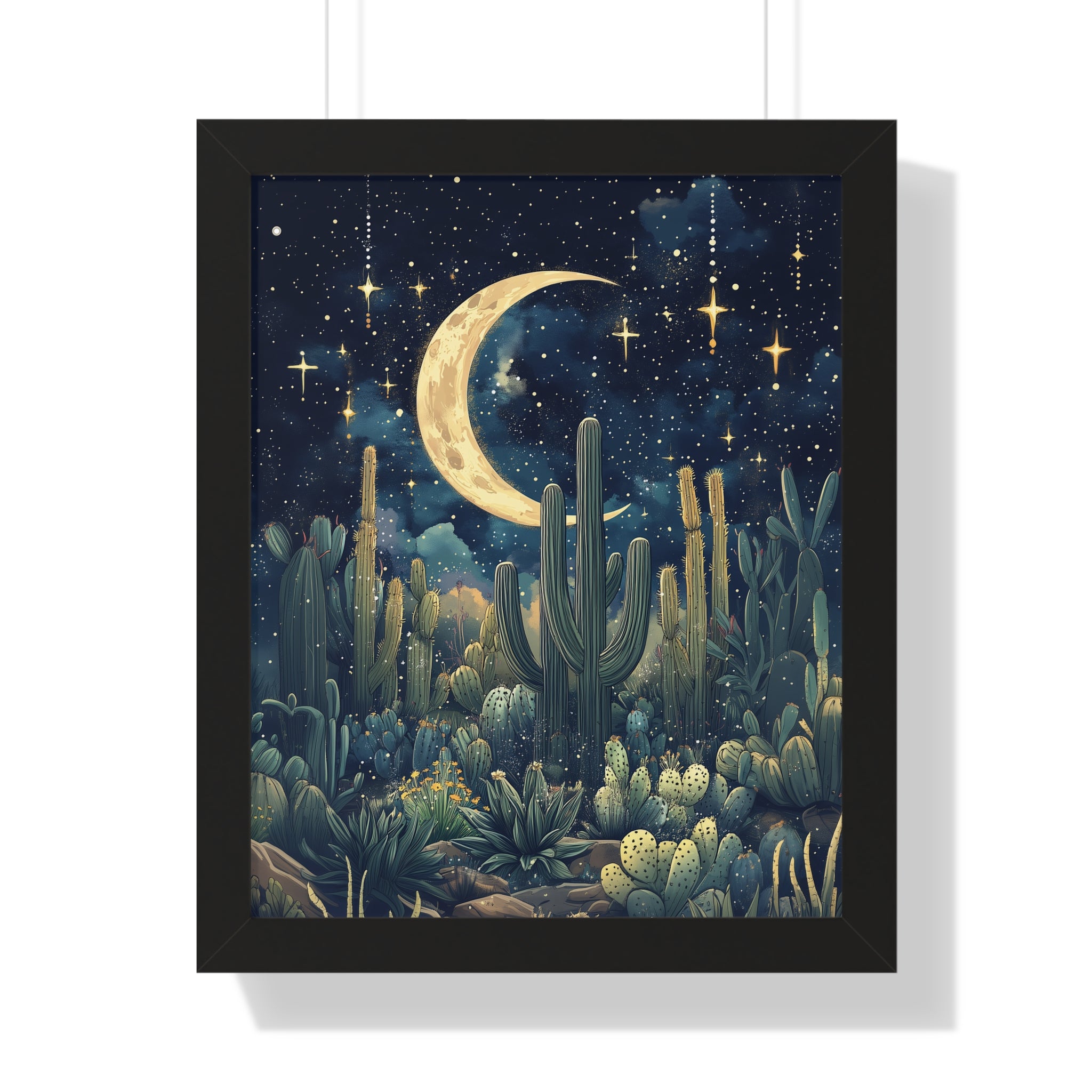 Framed Paper Print - Dreamy Desert Night