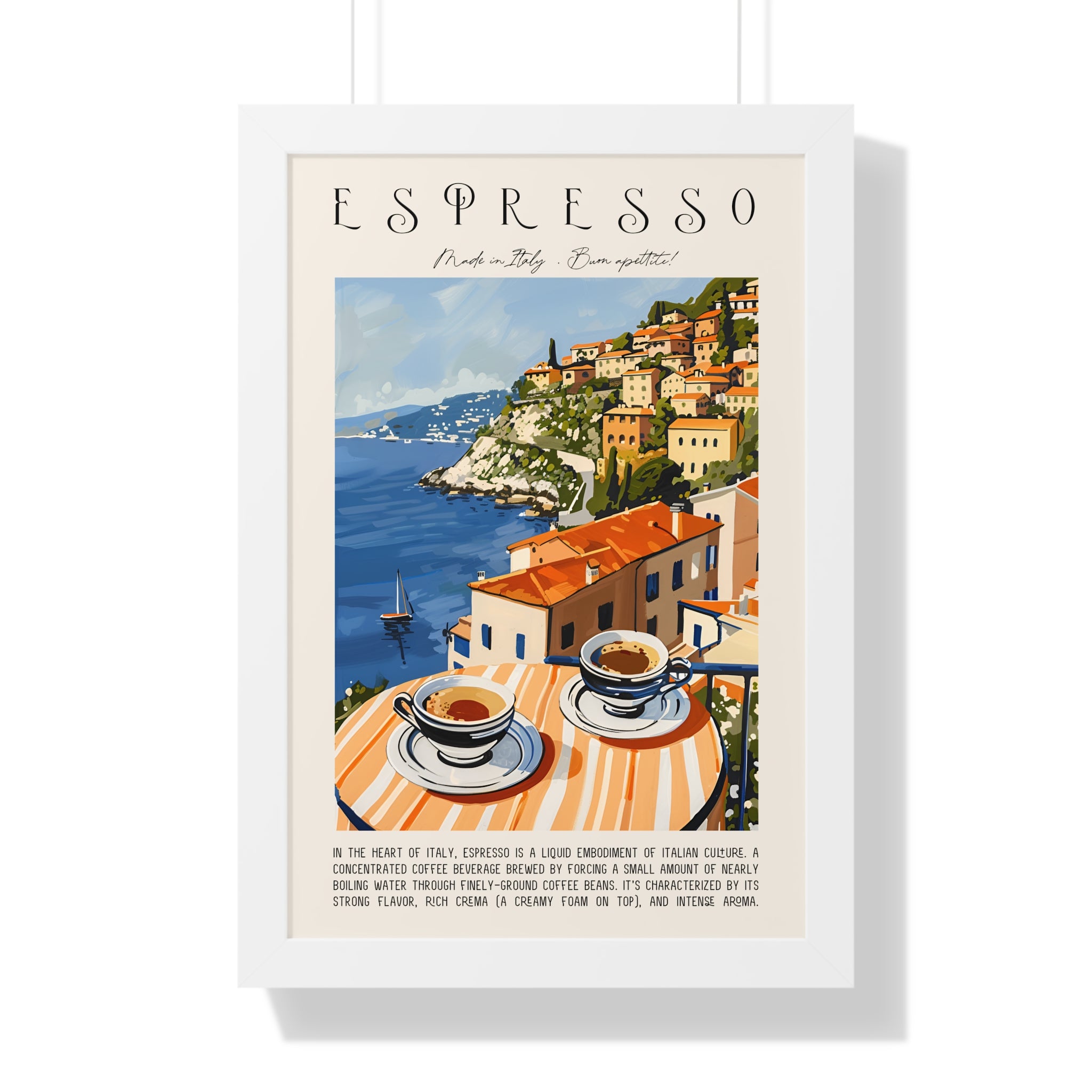Framed Paper Print - Espresso Views of Italy