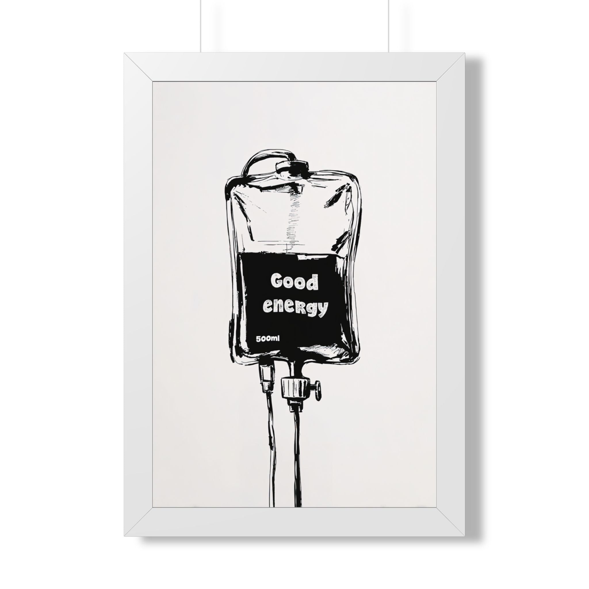 Framed Paper Print - Good Energy IV Bag