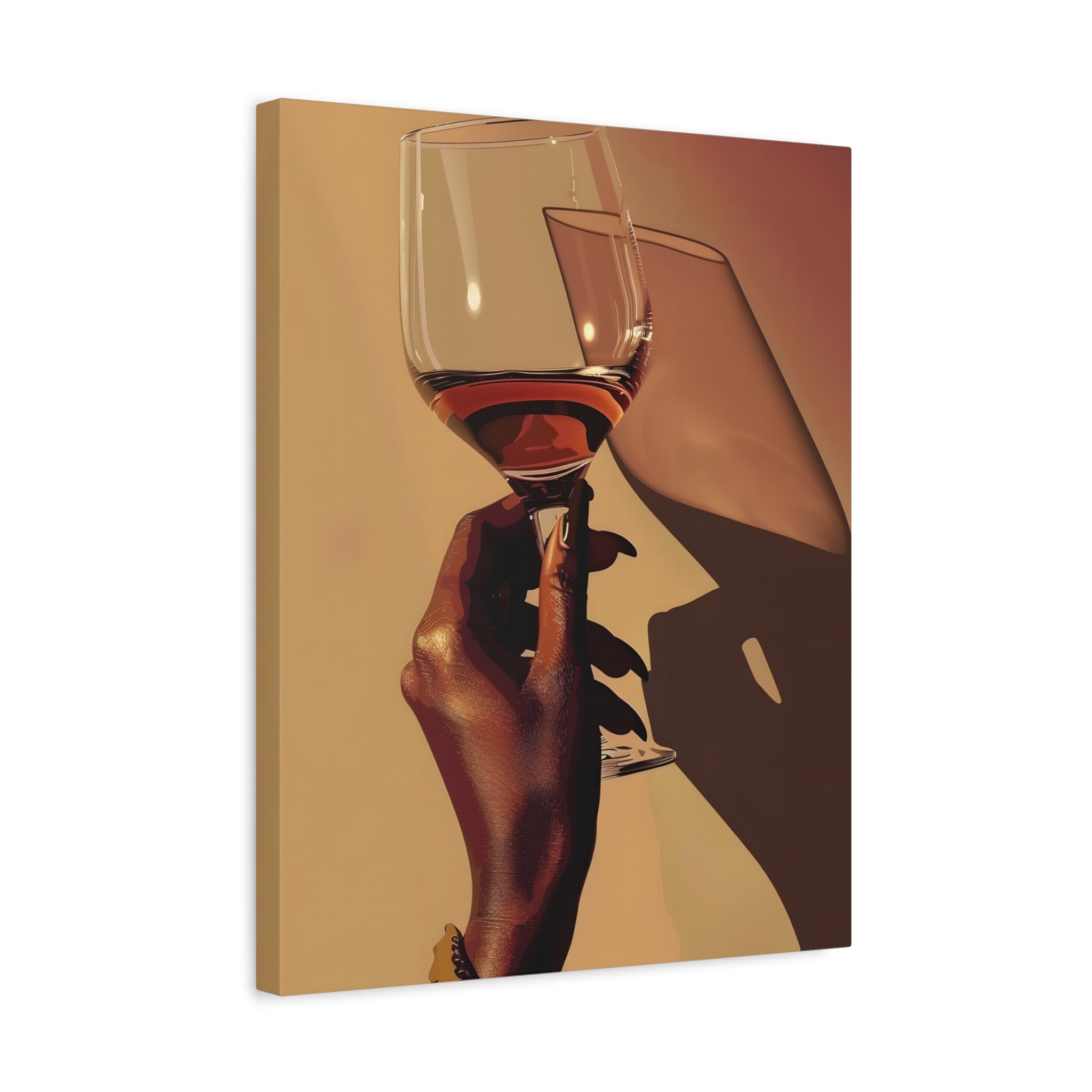 1.25" Matte Canvas - Golden Hour Wine Toast