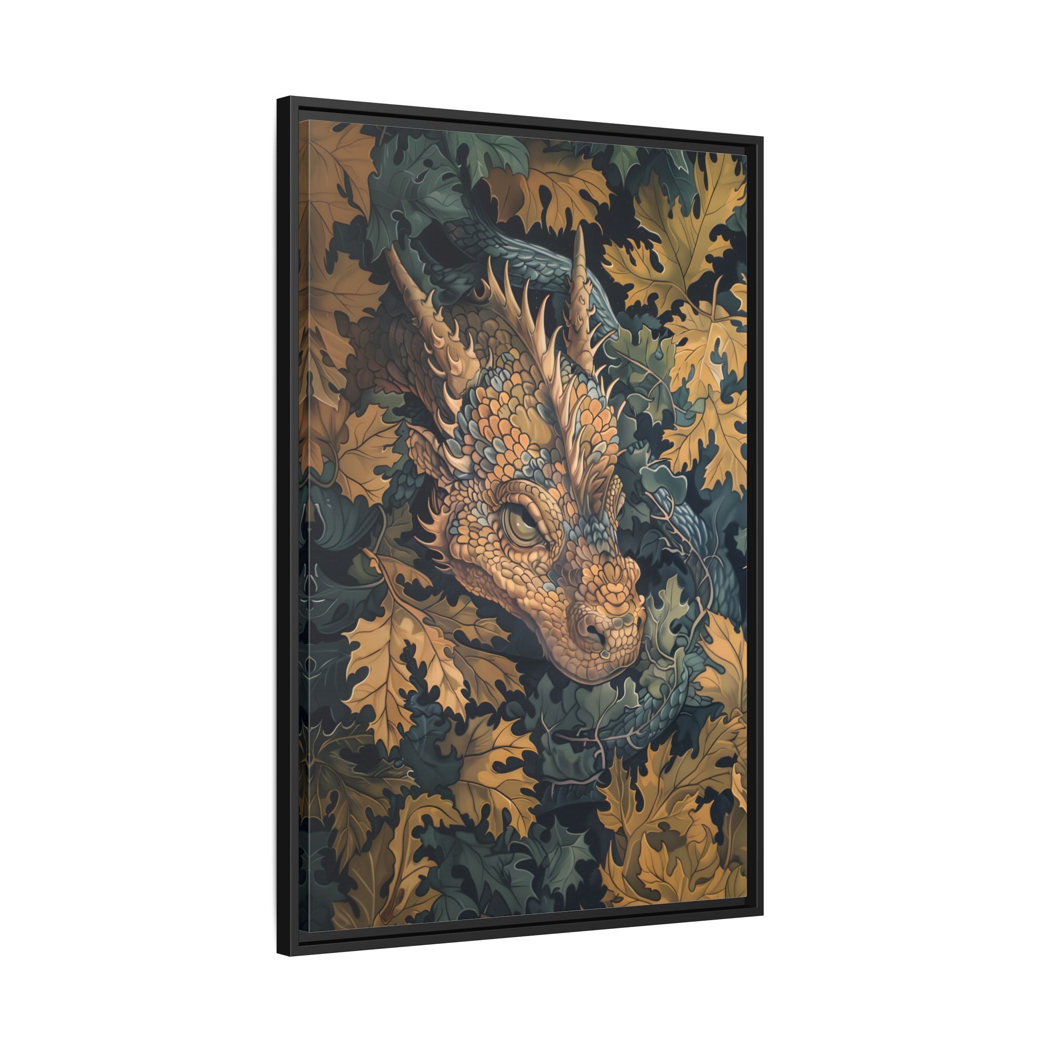 Framed Canvas - Enchanted Forest Dragon