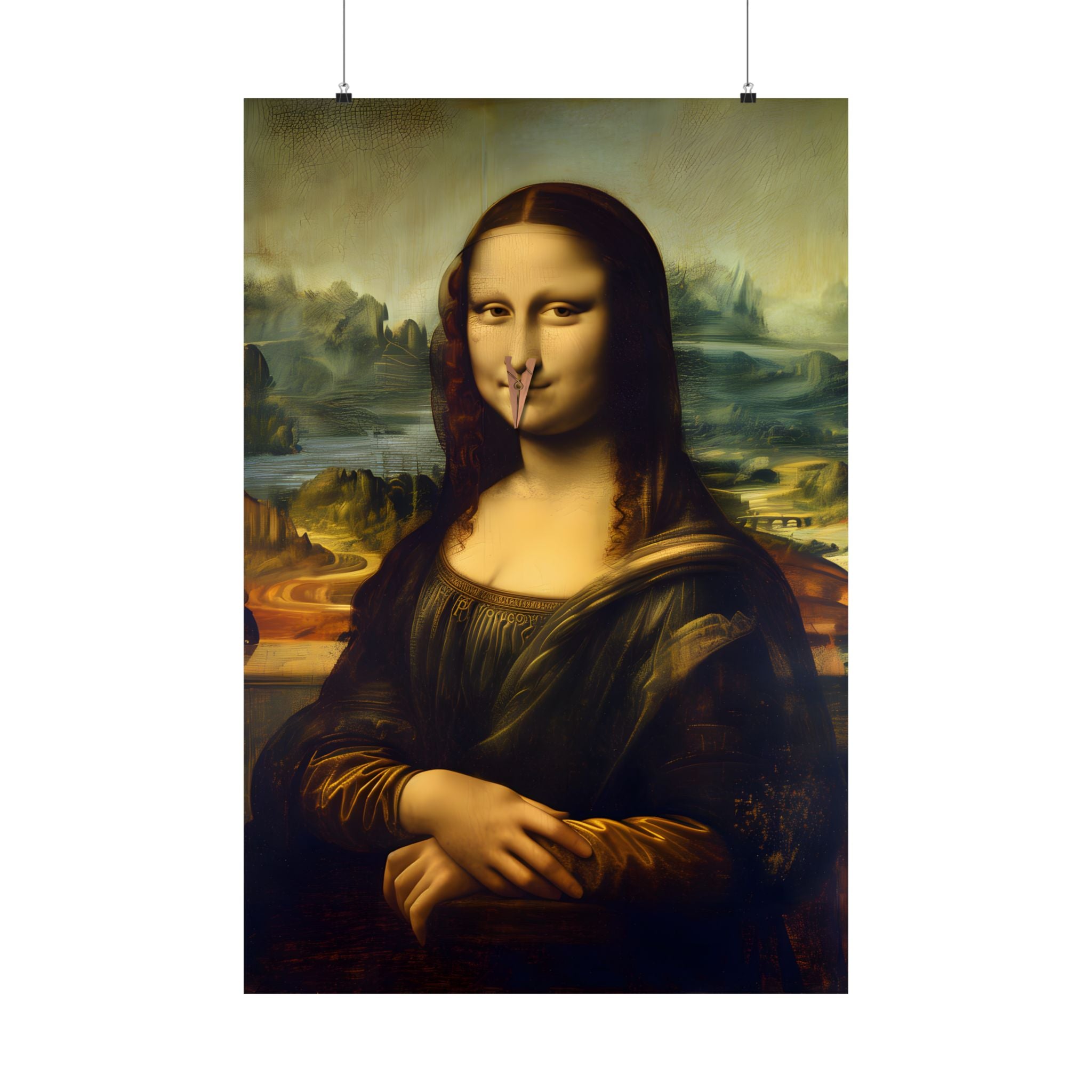 Mona Lisa Nose Peg Gag