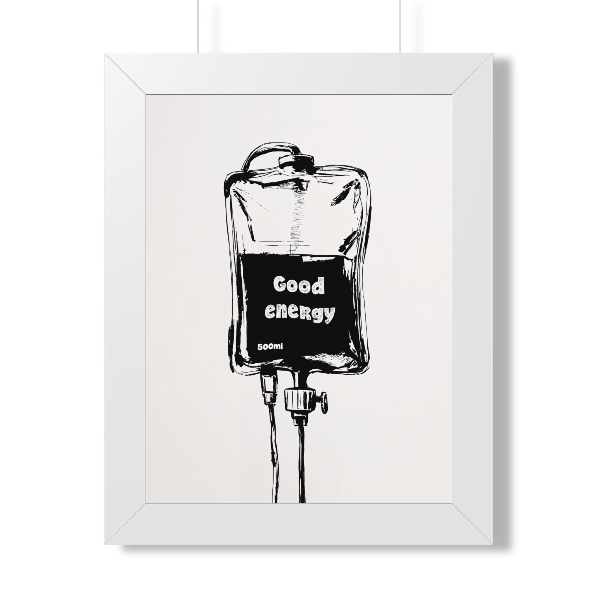 Framed Paper Print - Good Energy IV Bag