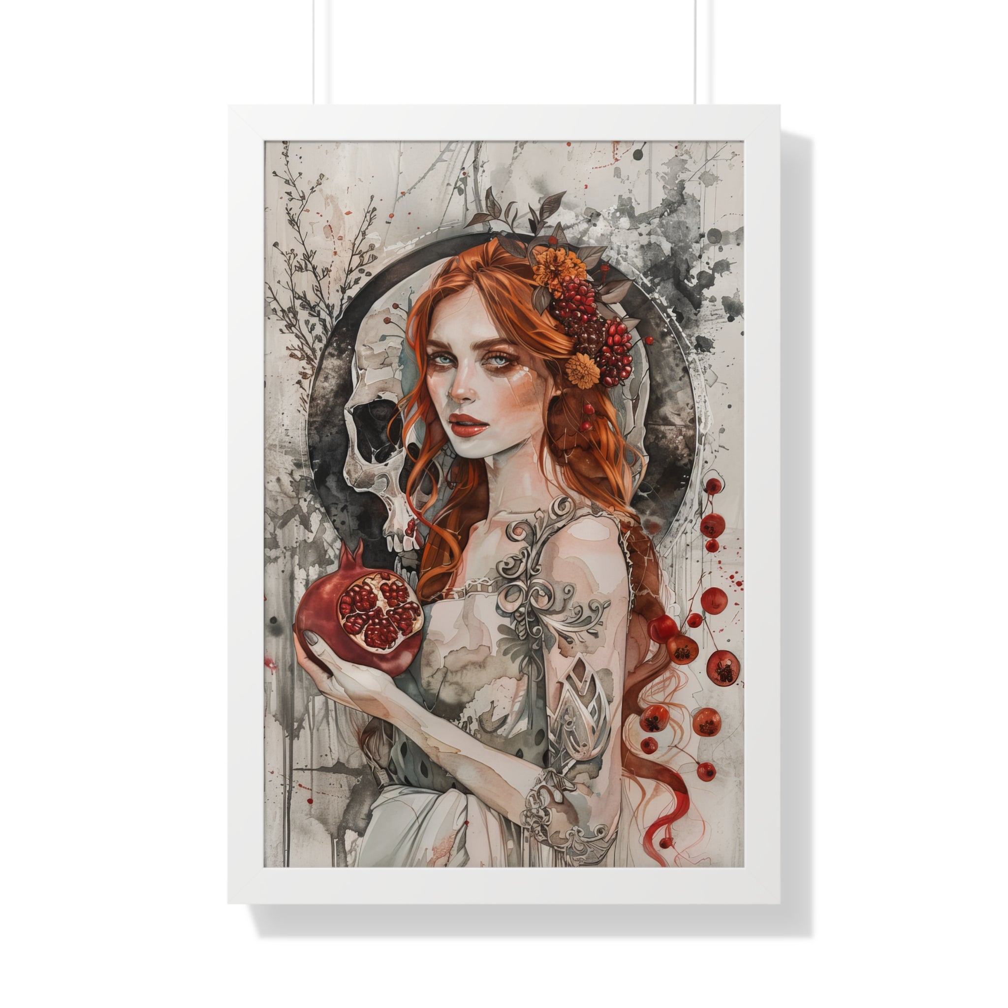 Framed Paper Print - Persephone’s Pomegranate Curse
