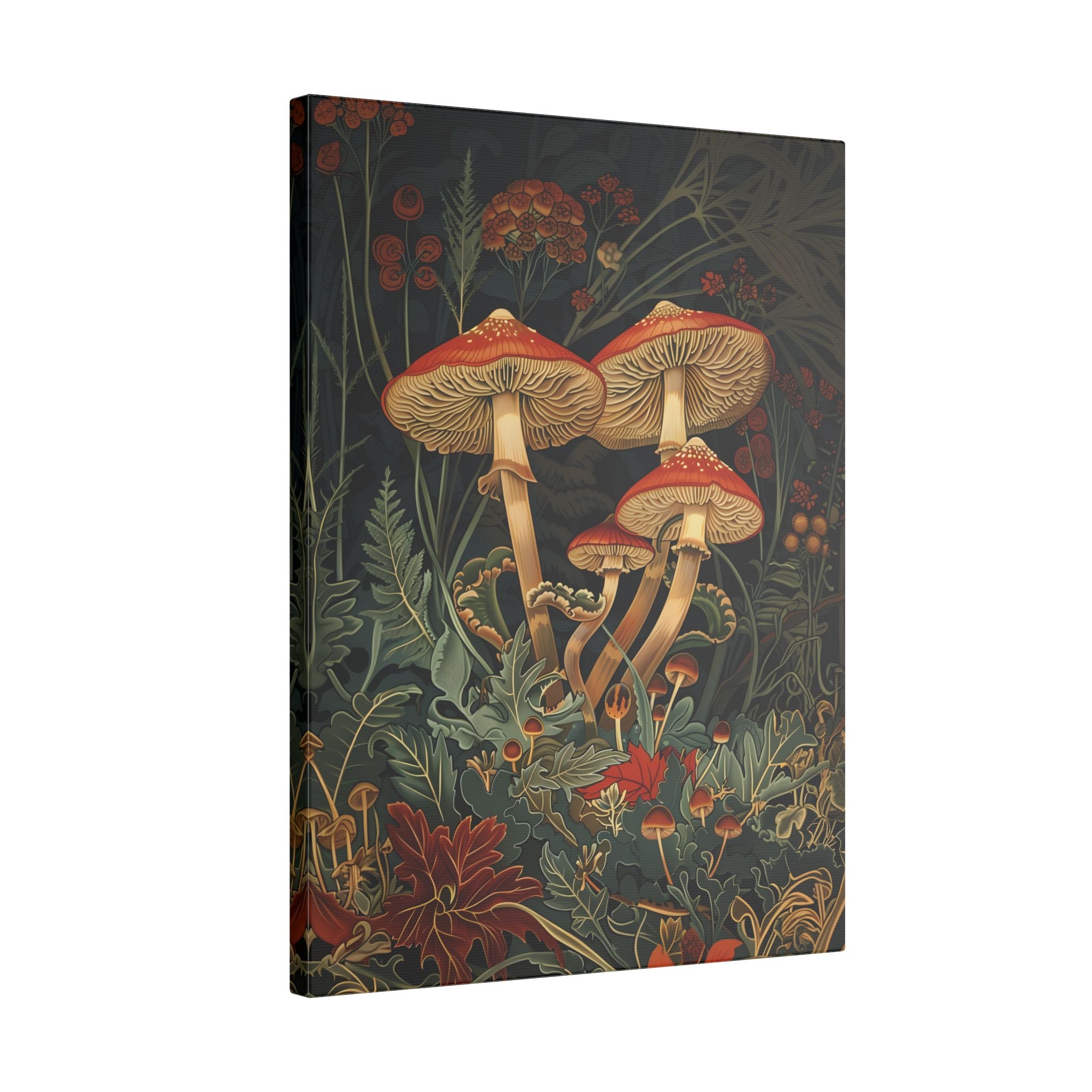 .75" Matte Canvas - Elegant Mushroom Reverie