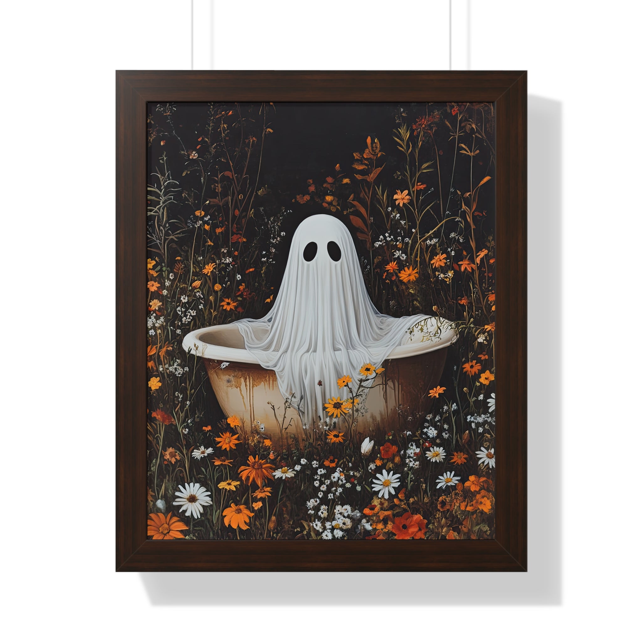 Framed Paper Print - Wildflower Bathtub Ghost