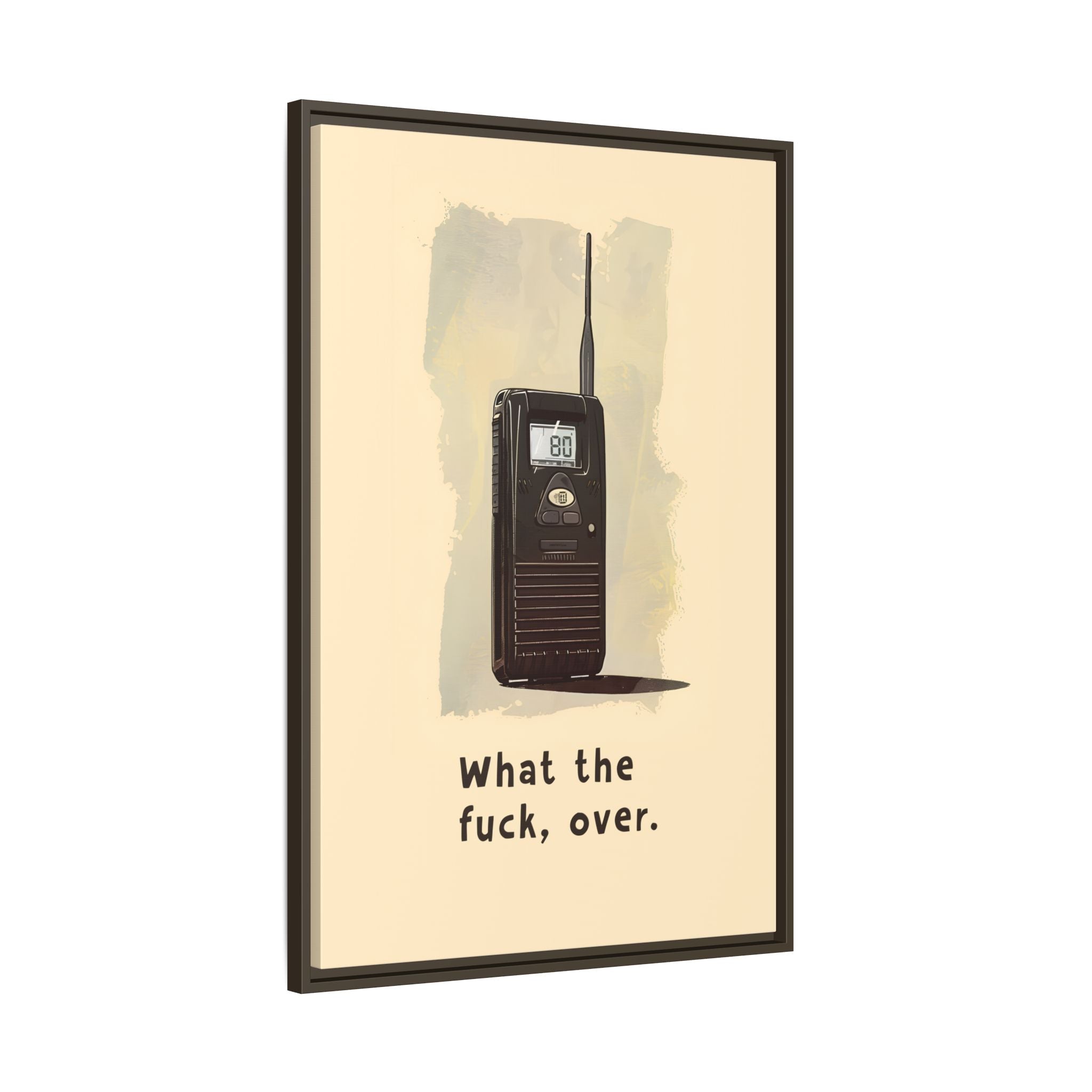 Framed Canvas - Walkie Talkie WTF Moment