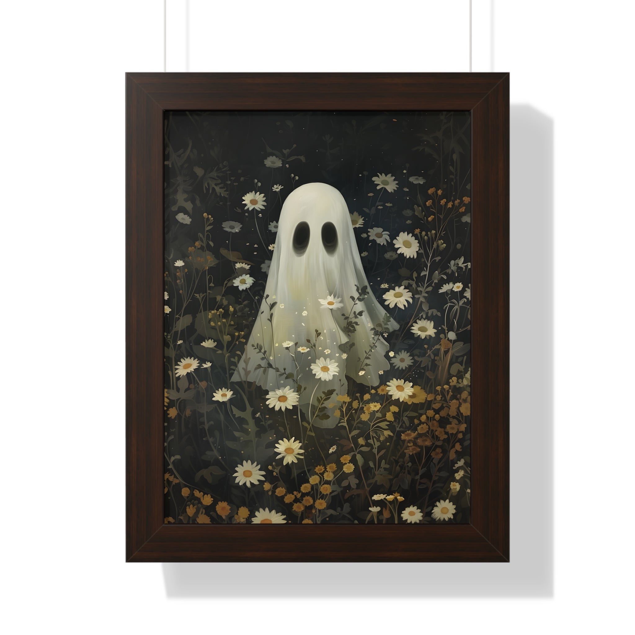 Framed Paper Print - Daisy Meadow Ghost