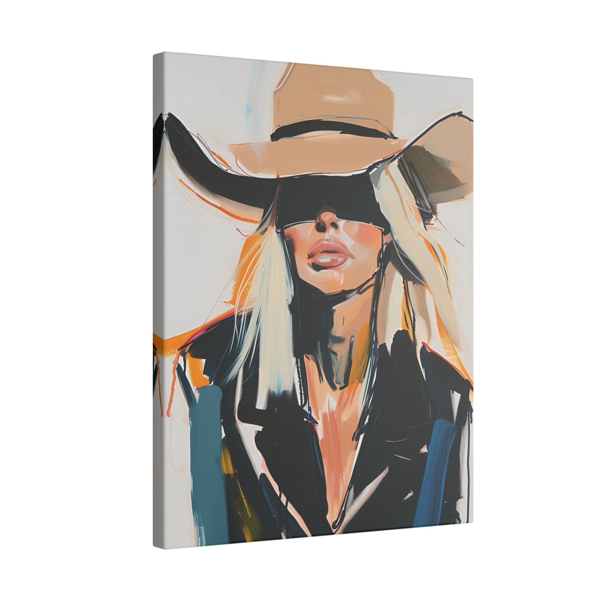 .75" Matte Canvas - Blindfolded Cowgirl Charm