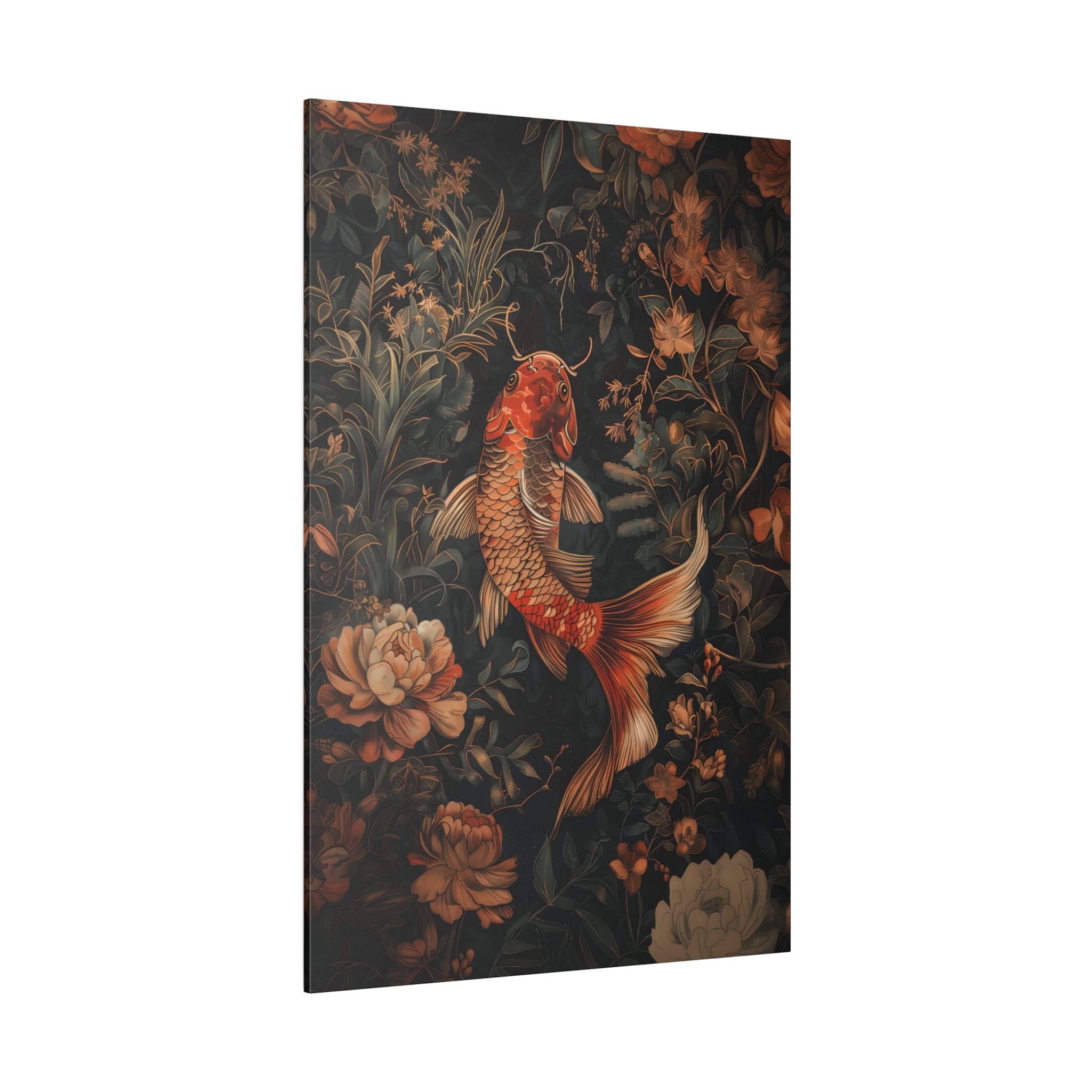 .75" Matte Canvas - Enchanted Koi Garden
