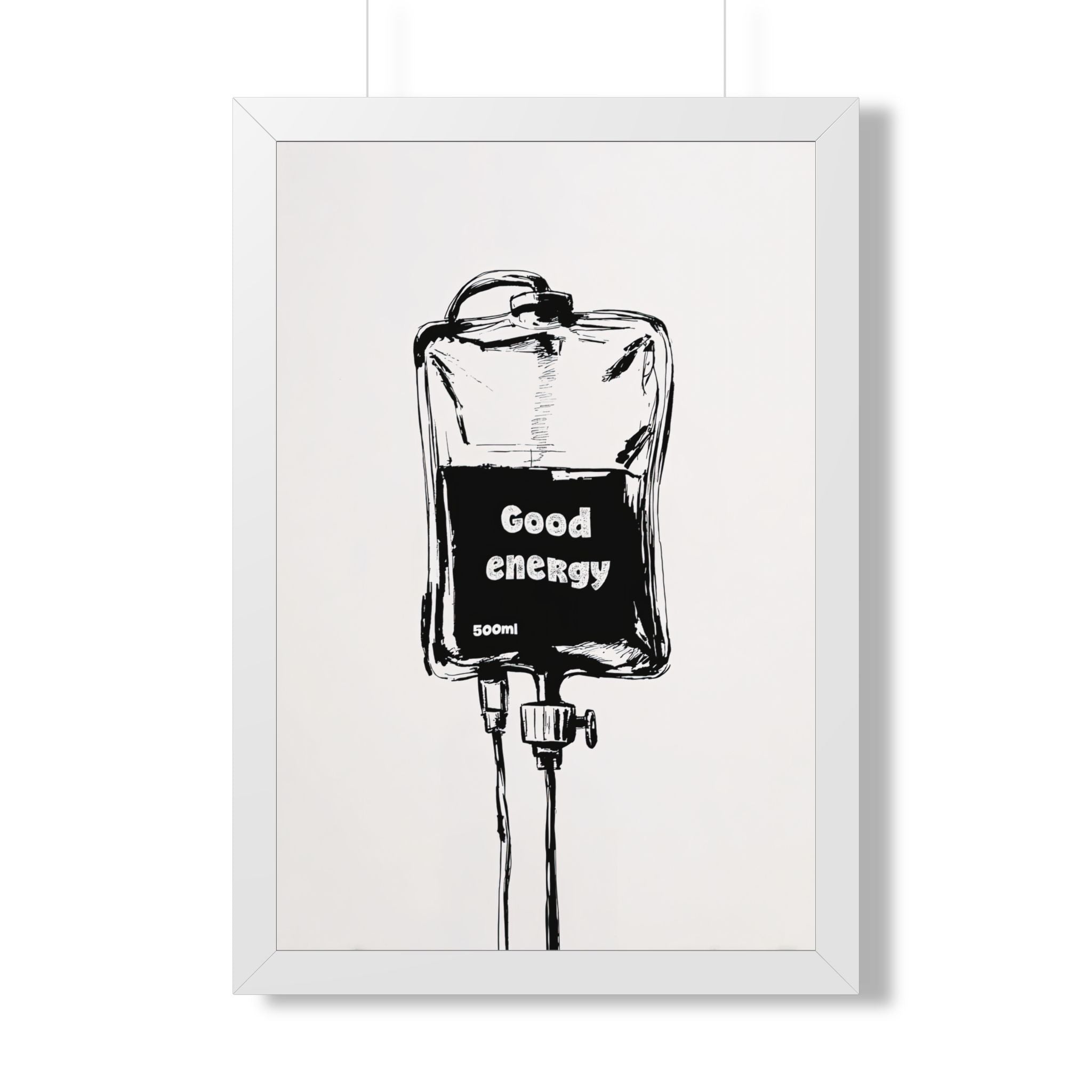 Framed Paper Print - Good Energy IV Bag
