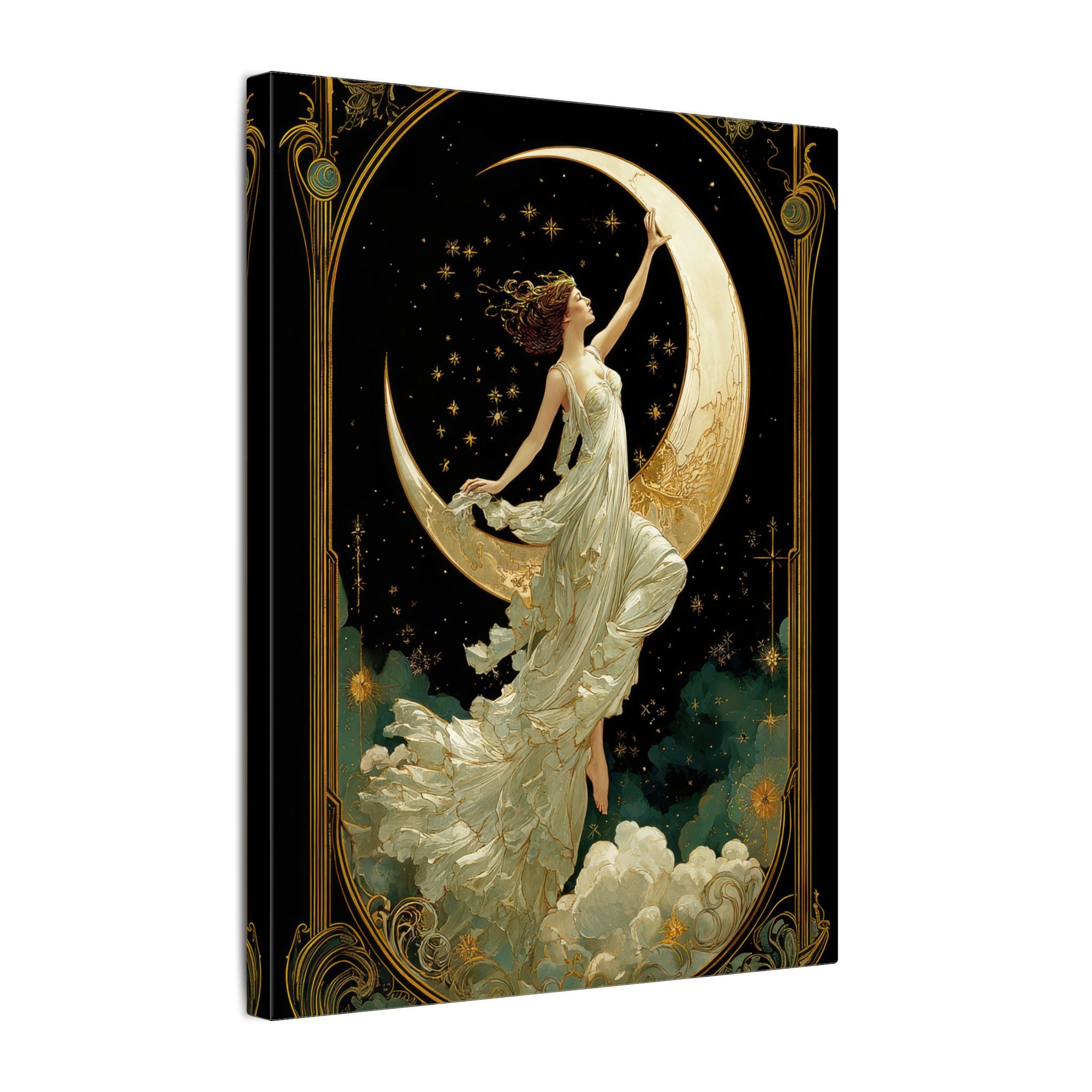 .75" Matte Canvas - Moon Goddess Ascending