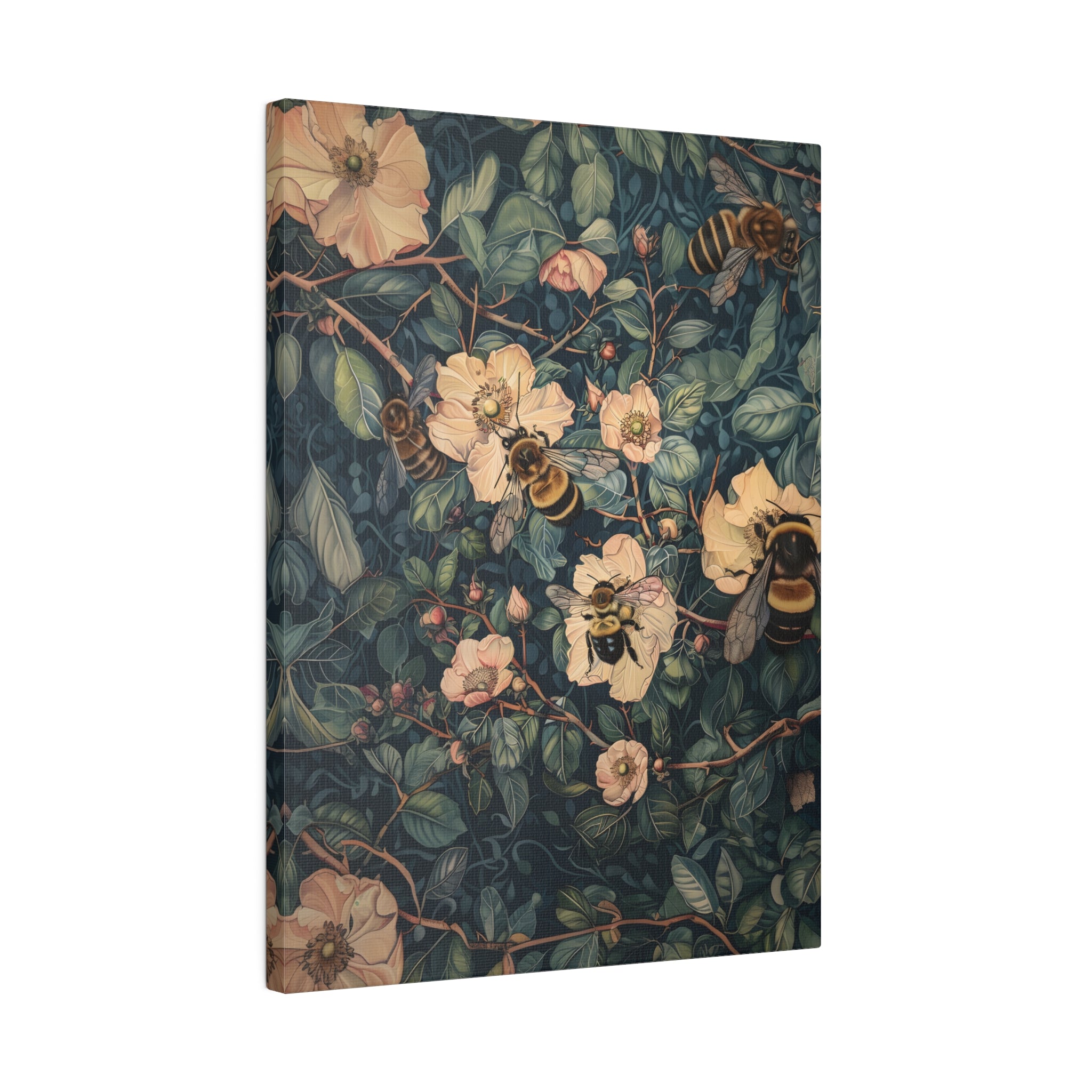 .75" Matte Canvas - Buzzing Floral Symphony