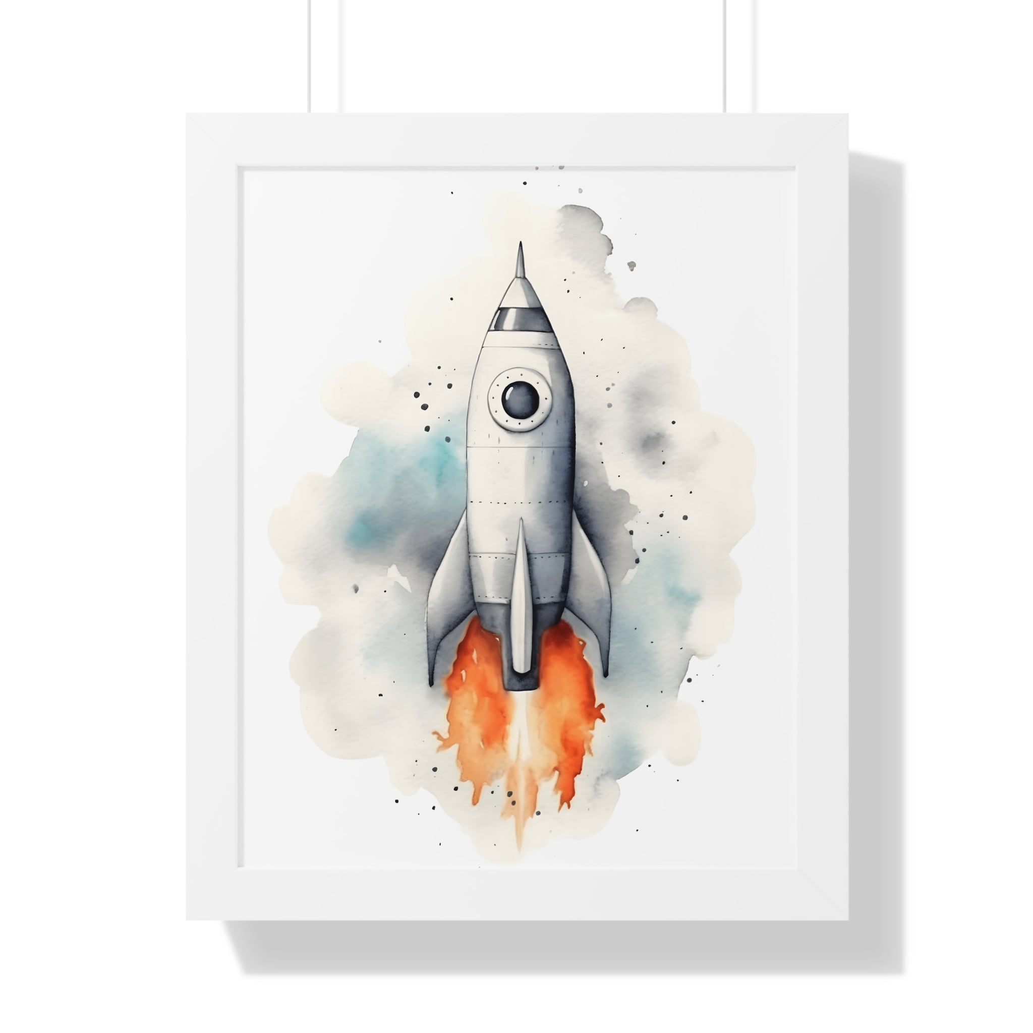 Framed Paper Print - Cosmic Liftoff Dreams
