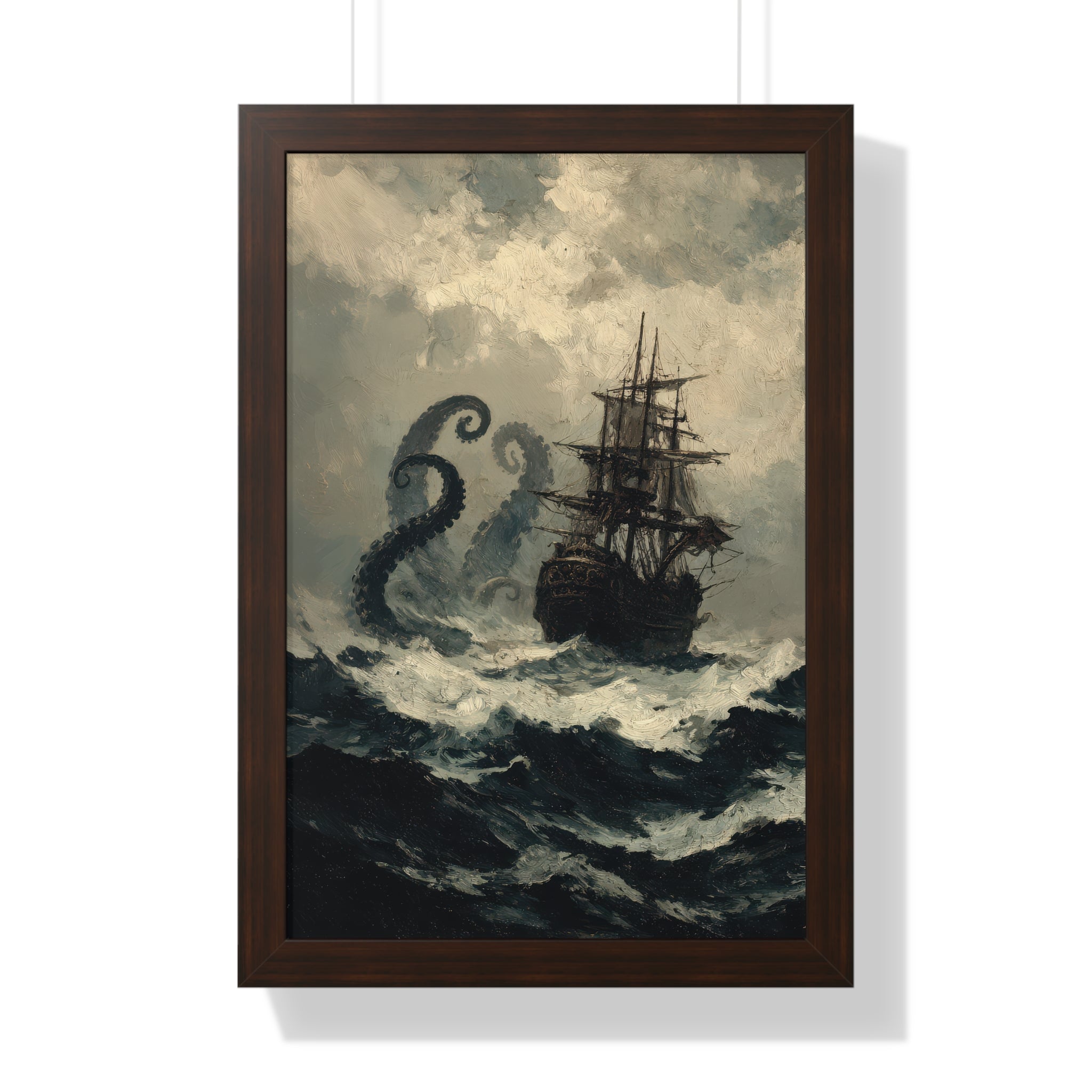 Framed Paper Print - Into the Kraken’s Wake