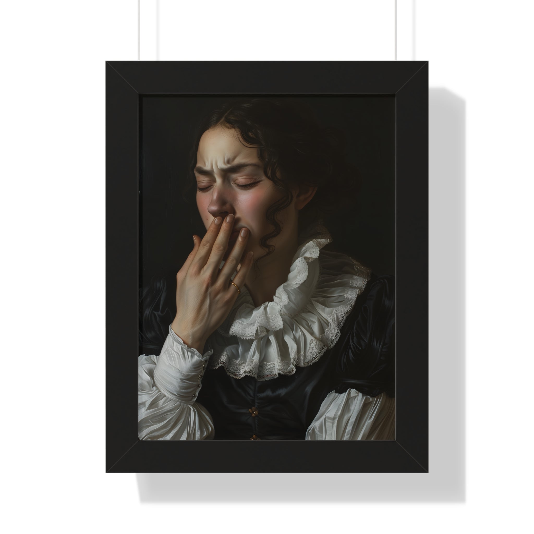 Framed Paper Print - Oh No, It Hit Me