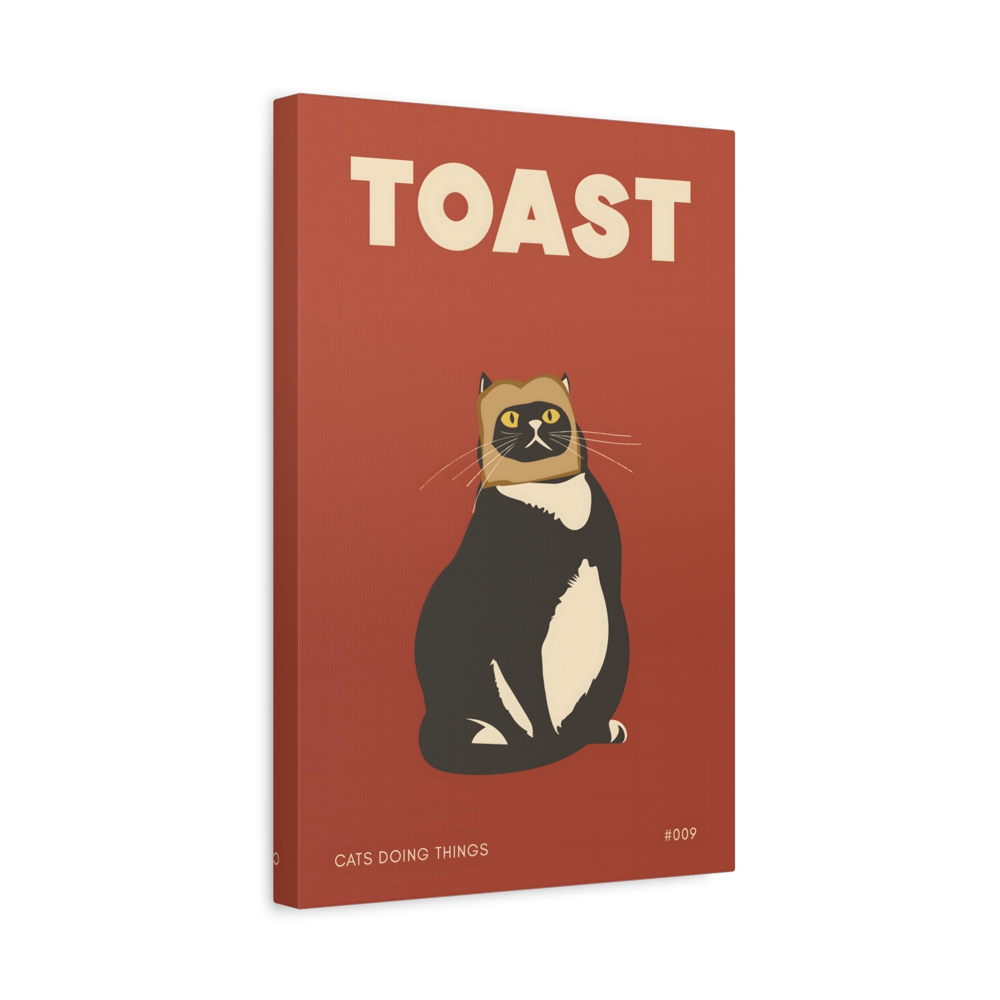 1.25" Matte Canvas - Toasted Feline Fancy