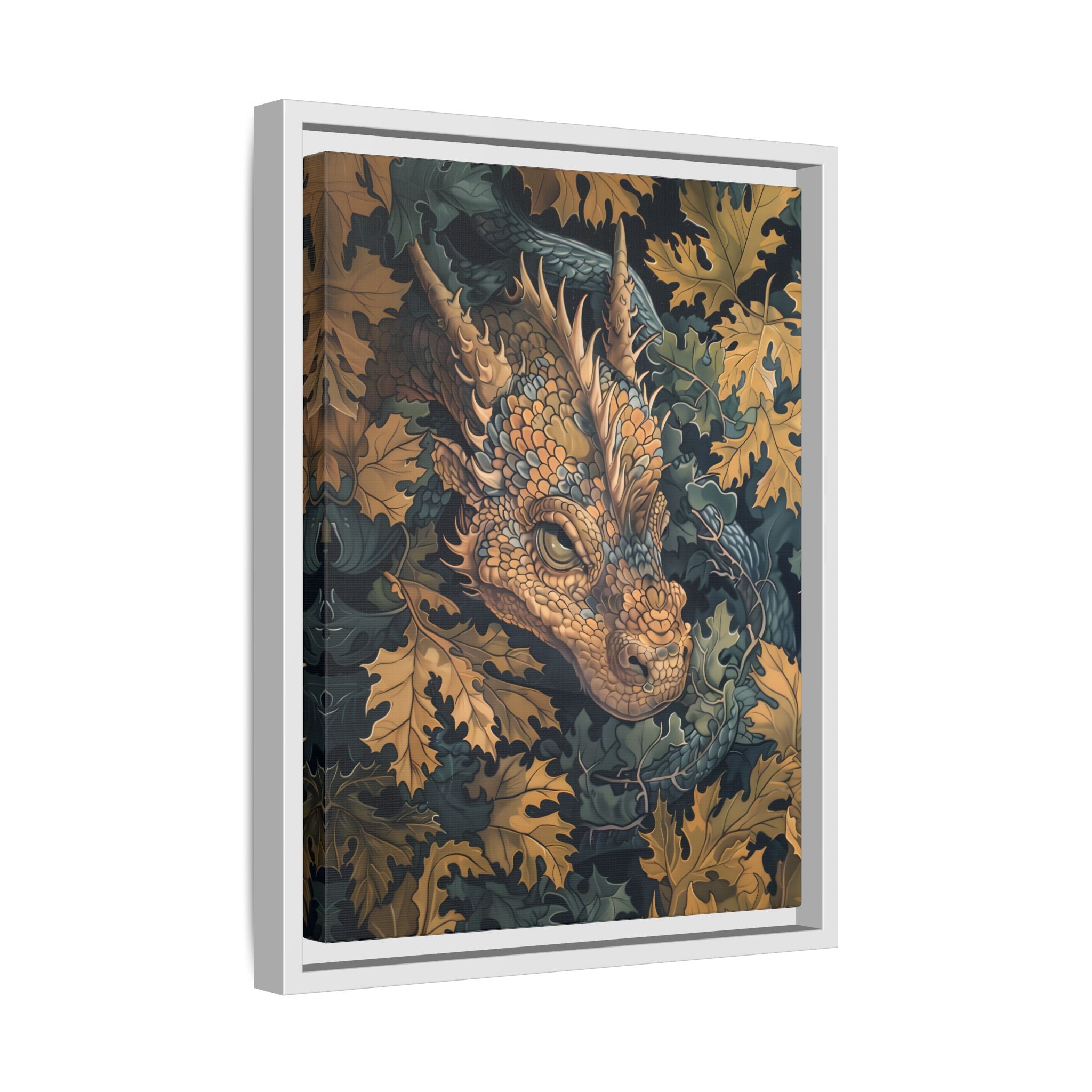 Framed Canvas - Enchanted Forest Dragon