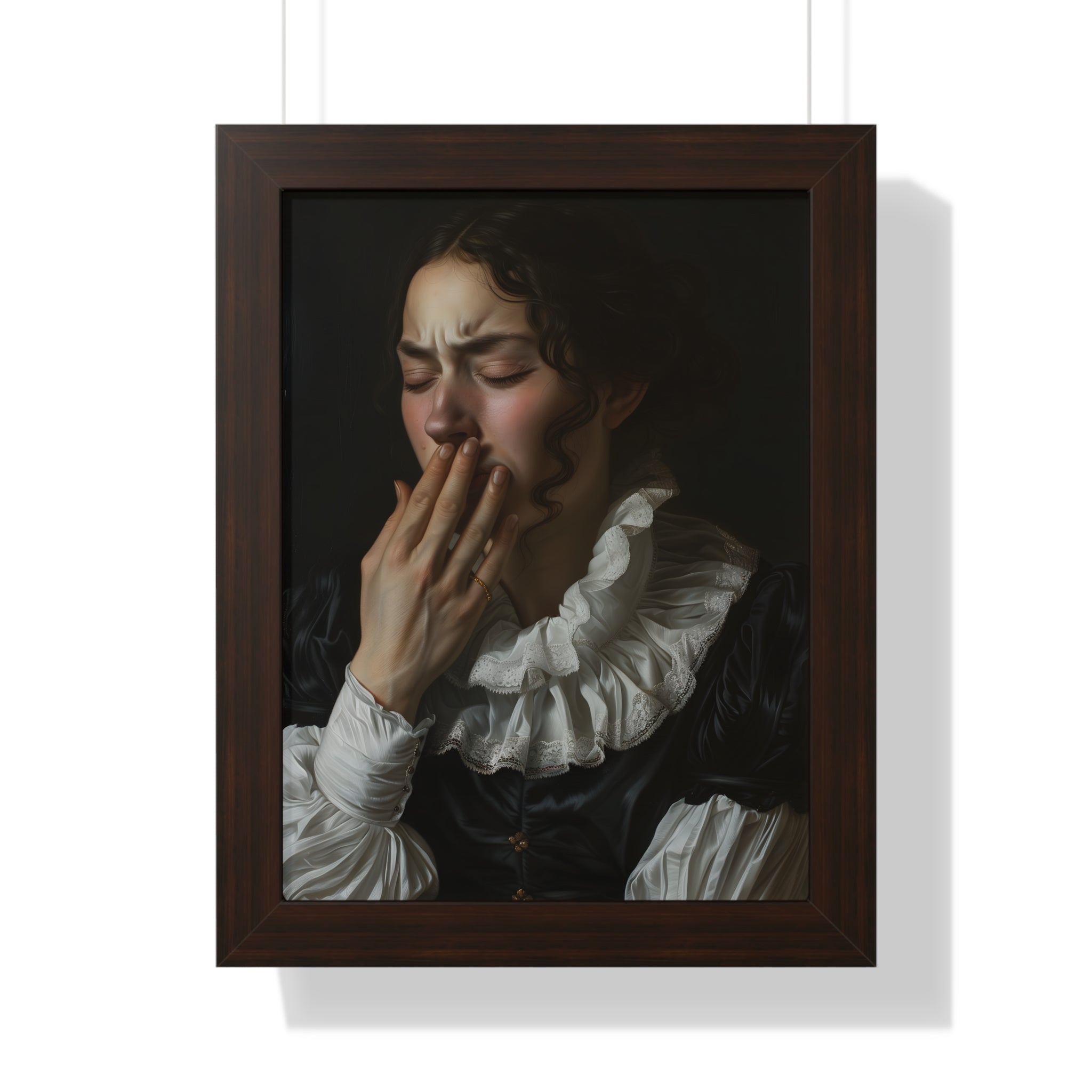 Framed Paper Print - Oh No, It Hit Me