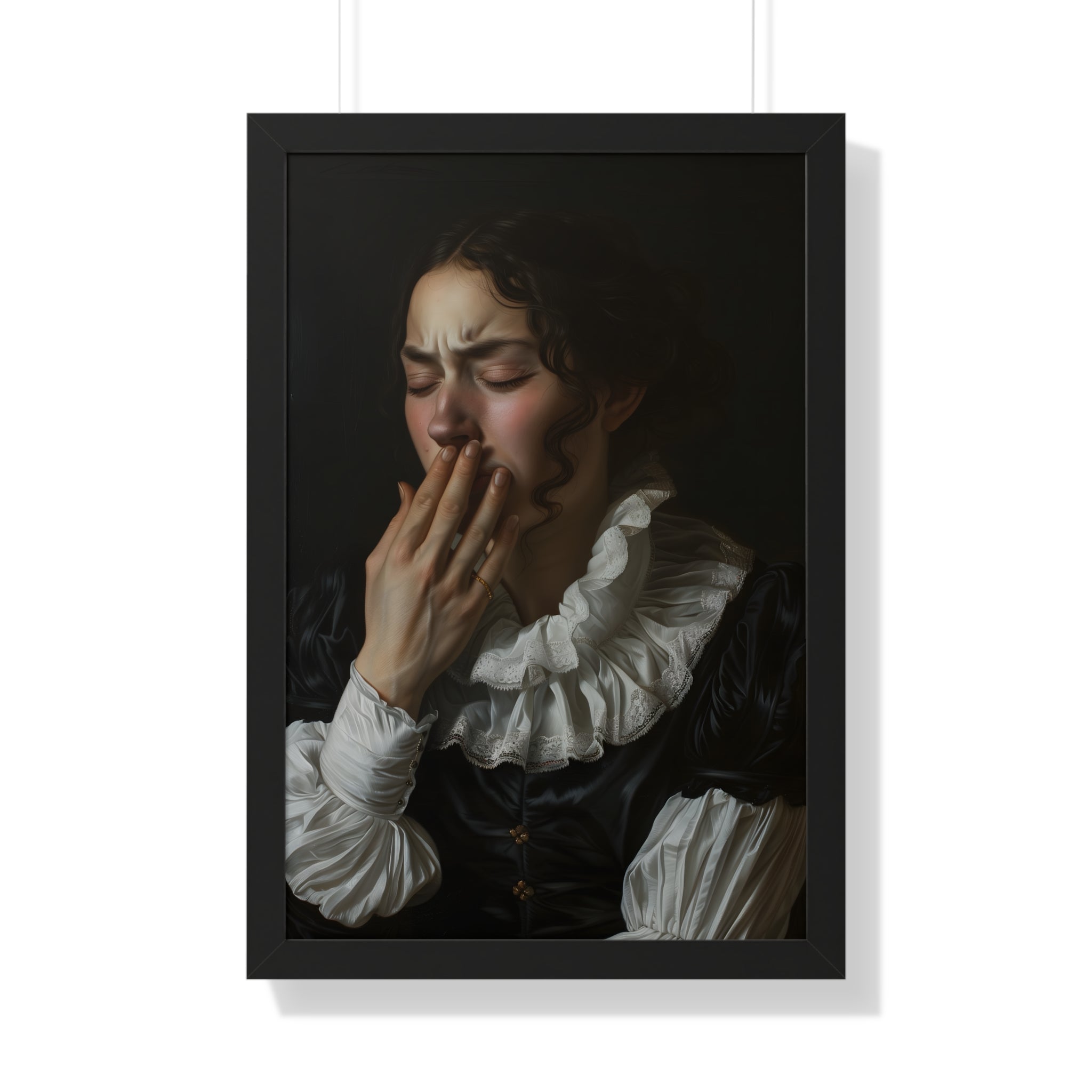 Framed Paper Print - Oh No, It Hit Me