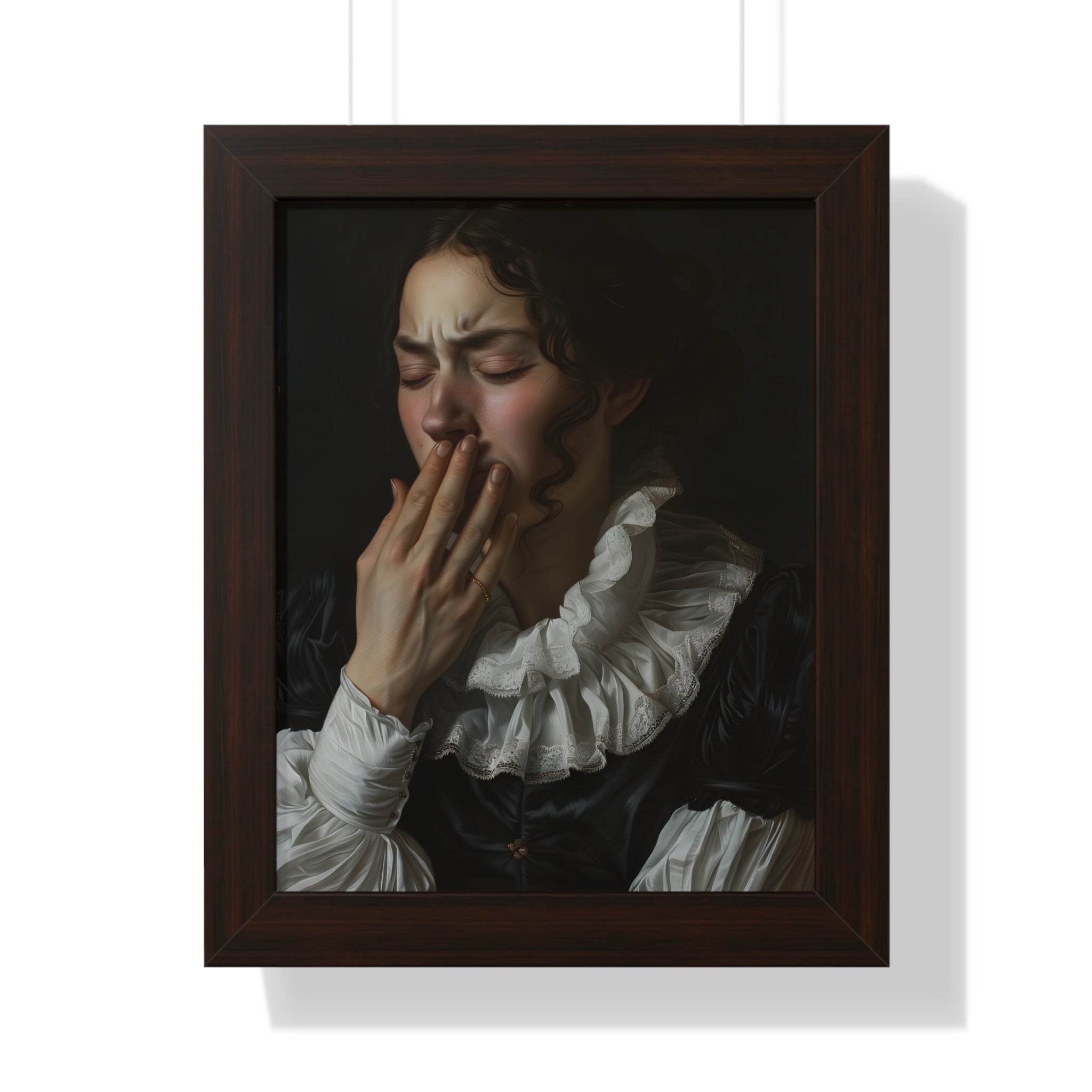 Framed Paper Print - Oh No, It Hit Me