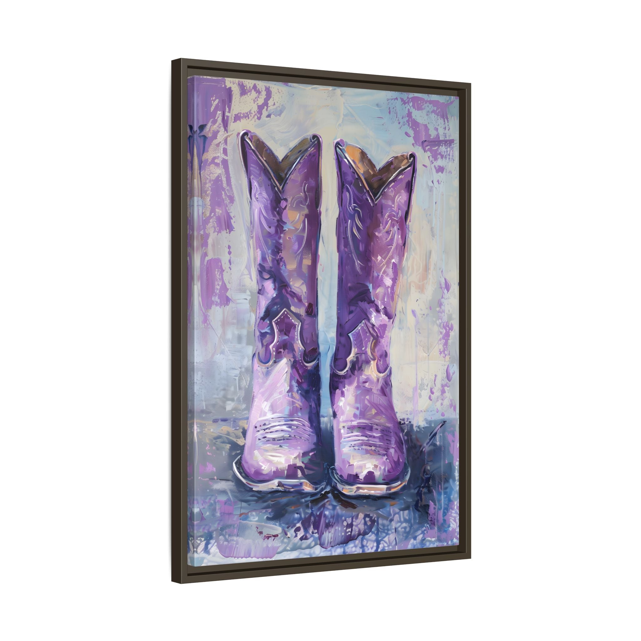 Framed Canvas - Violet Cowgirl Spirit